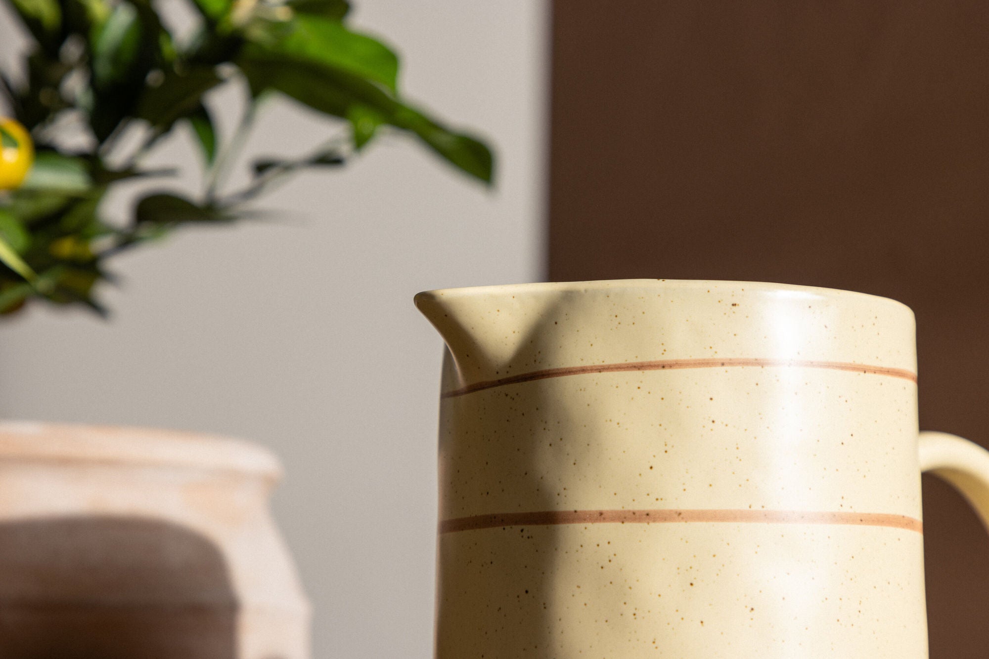 Venture Home Kutie Milk Jug - Beige/brown - 13*22Hcm