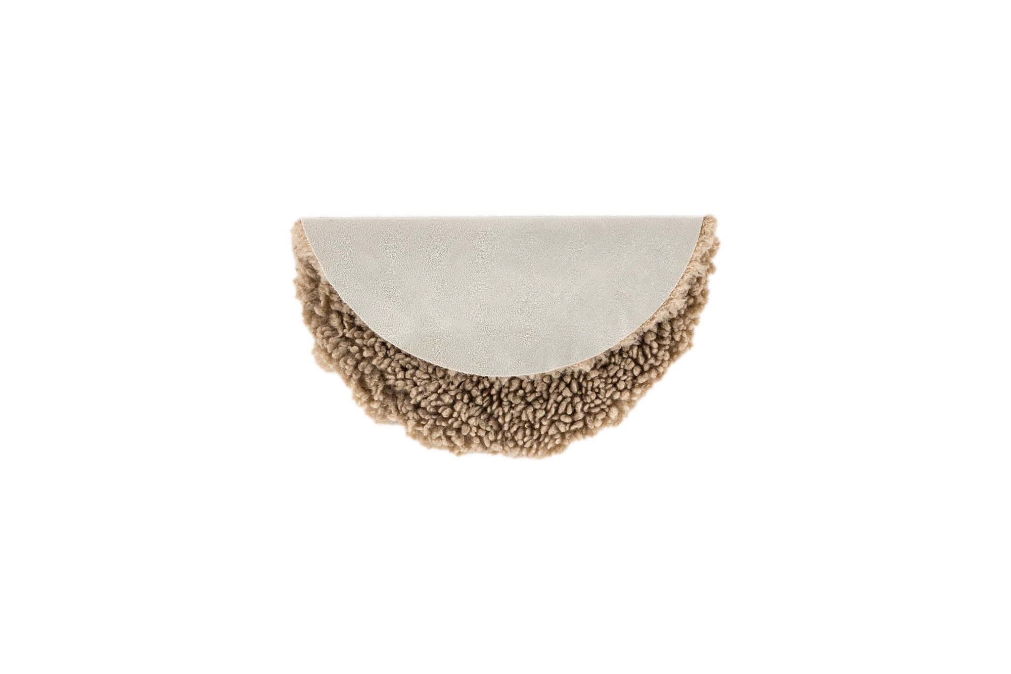 Venture Home Katy Polyester Teddy - 34*34- -rund-Beige