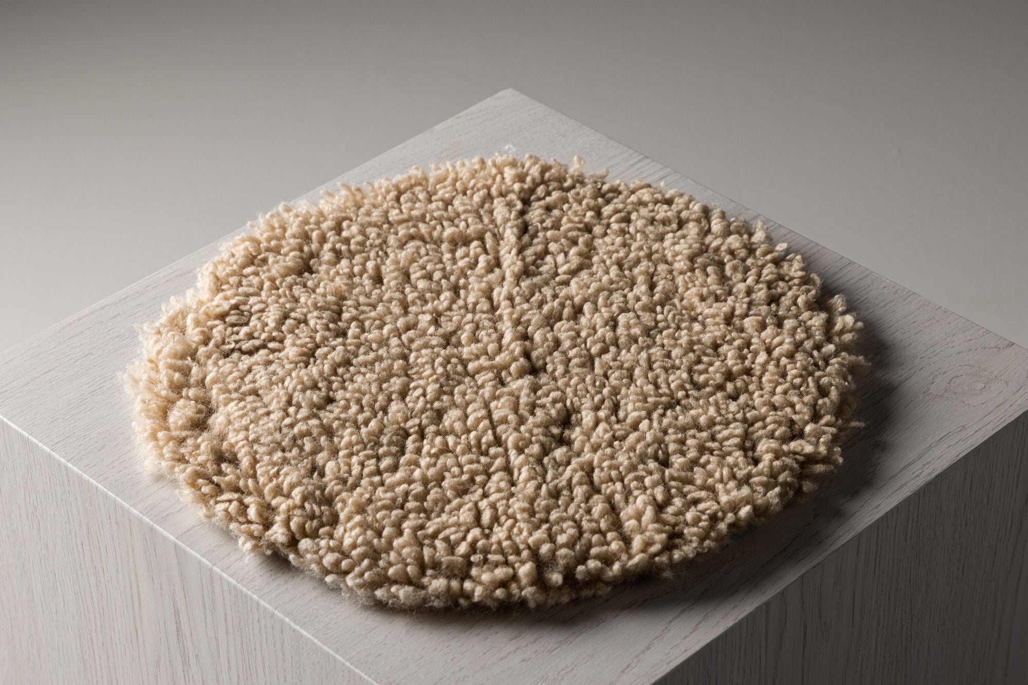 Venture Home Katy Polyester Teddy - 34*34- -rund-Beige