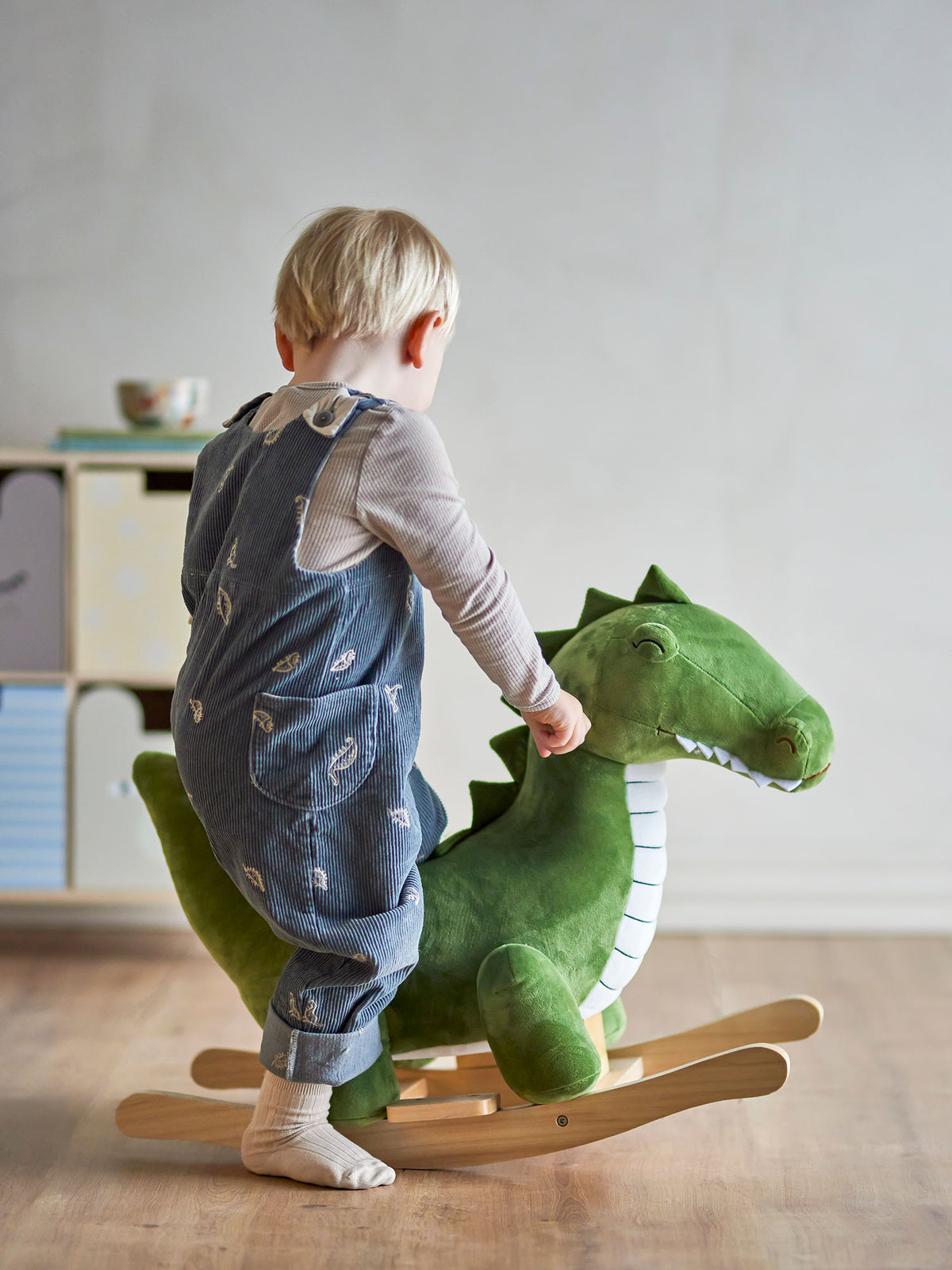 Bloomingville MINI Arnie Rocking Toy, Crocodile, Grøn, Polyester