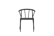 Venture Home Stina - Spisebordsstol 6-pack - Black - Alu/Wicker