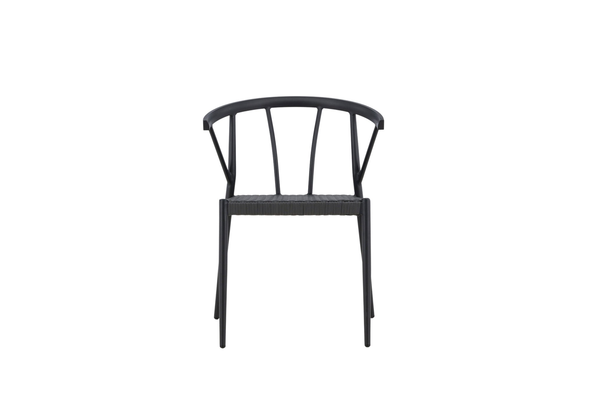 Venture Home Stina - Spisebordsstol 6-pack - Black - Alu/Wicker