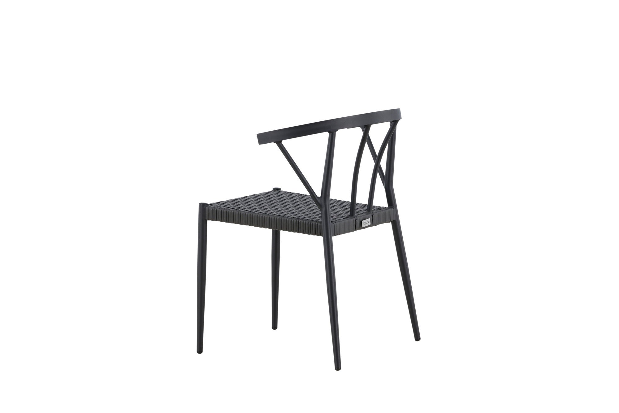 Venture Home Stina - Spisebordsstol 6-pack - Black - Alu/Wicker