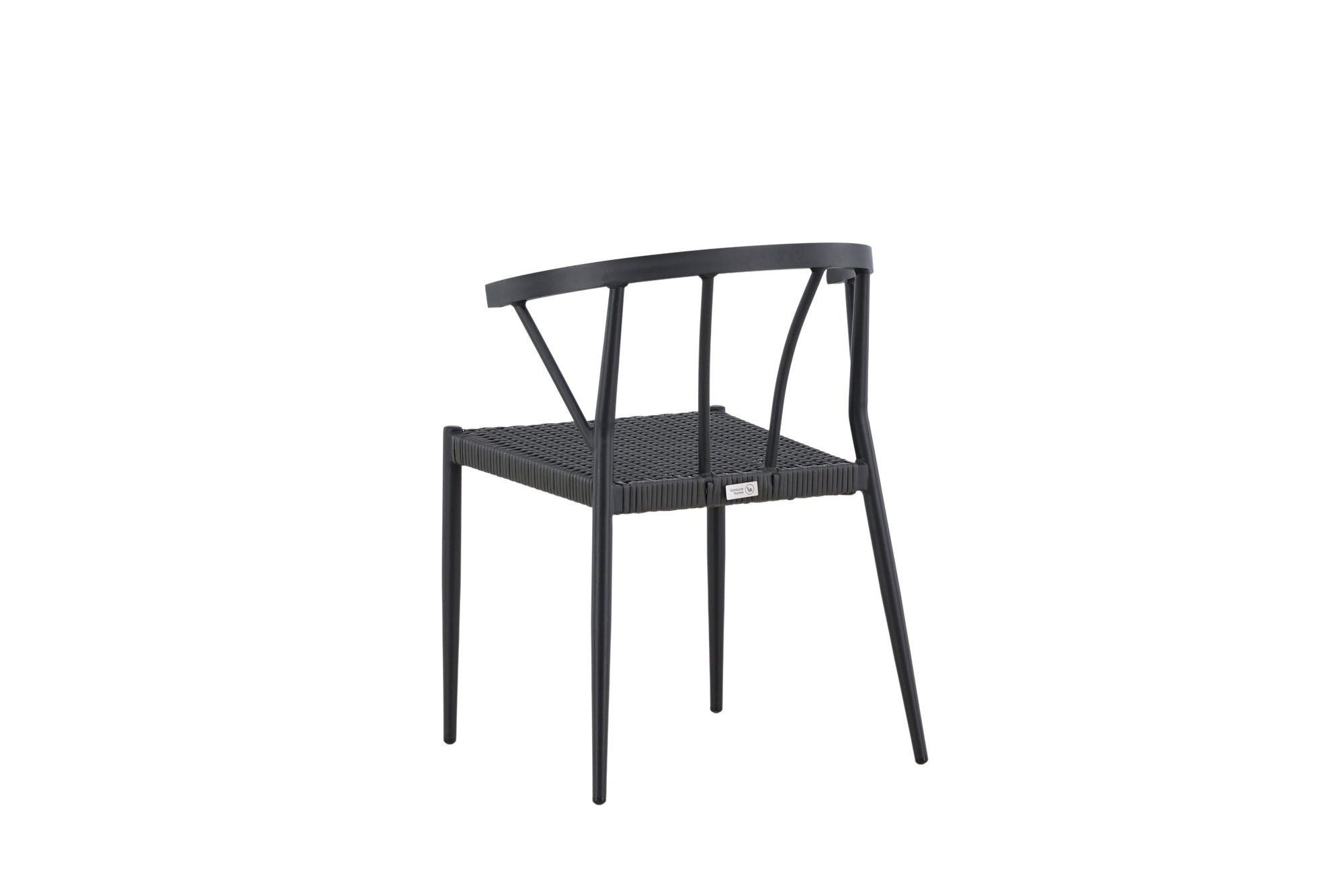 Venture Home Stina - Spisebordsstol 6-pack - Black - Alu/Wicker