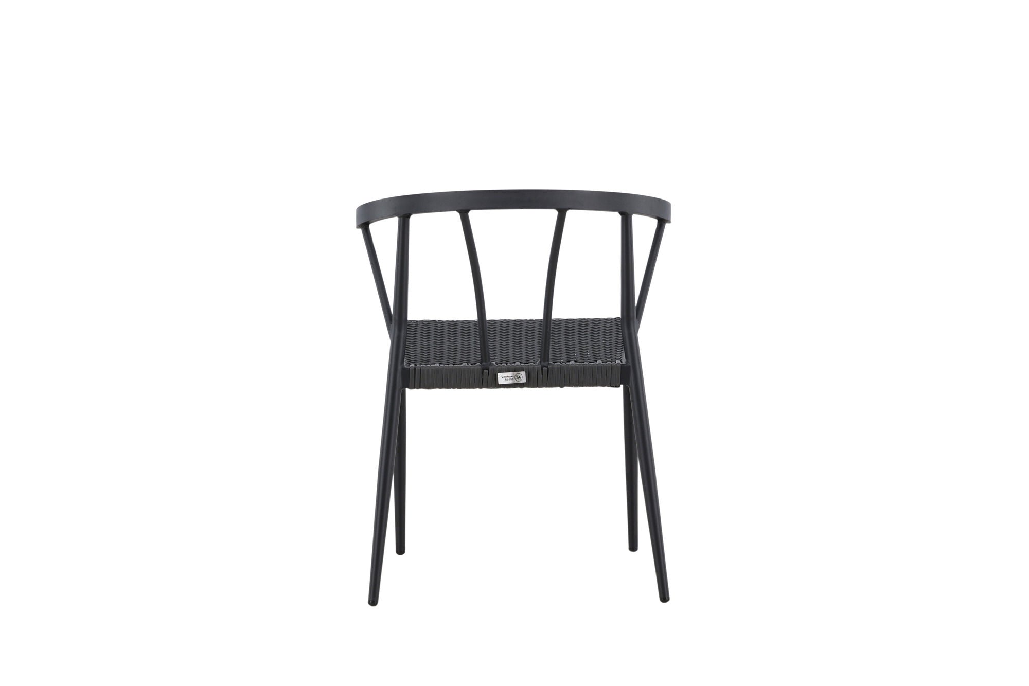 Venture Home Stina - Spisebordsstol 6-pack - Black - Alu/Wicker