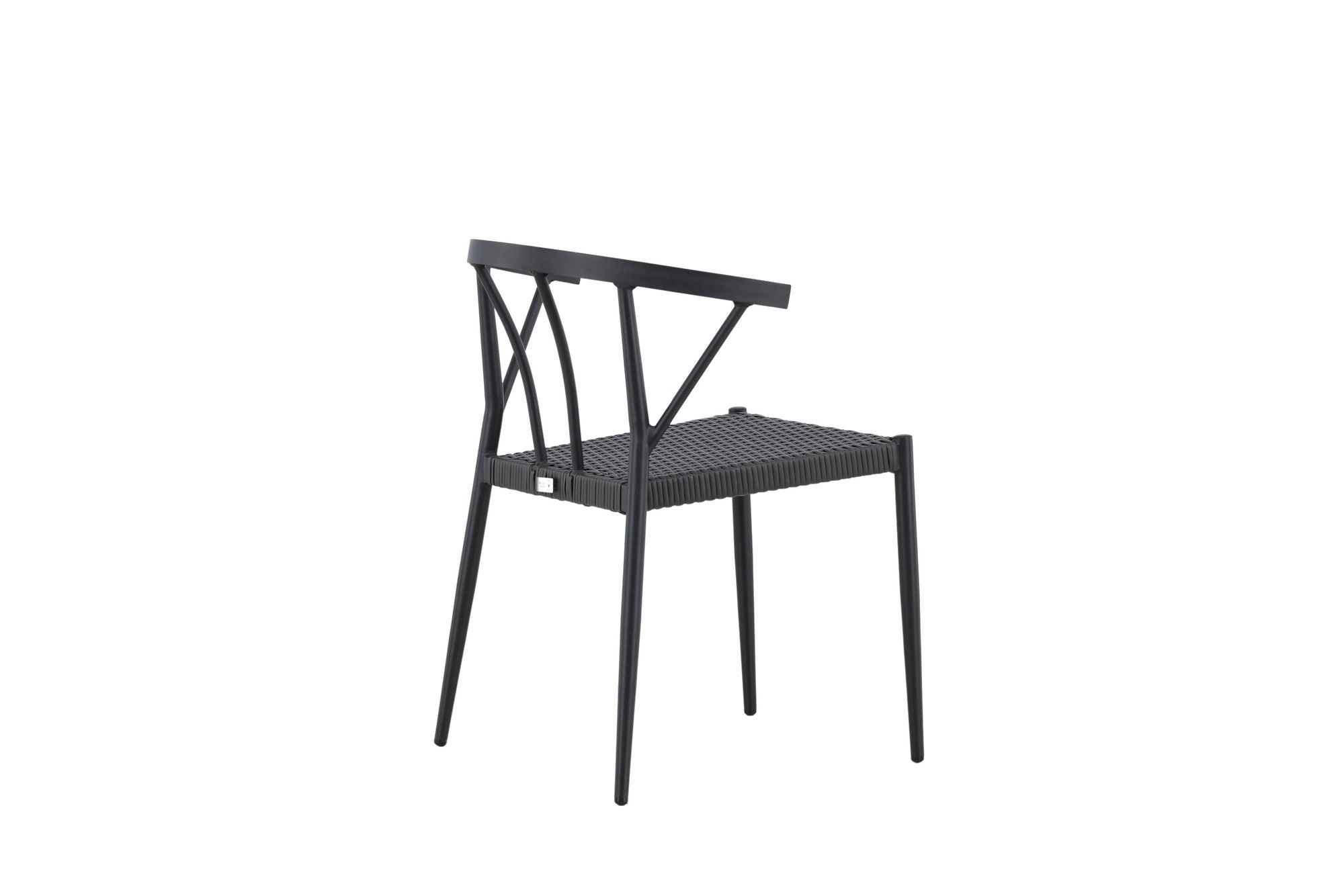 Venture Home Stina - Spisebordsstol 6-pack - Black - Alu/Wicker