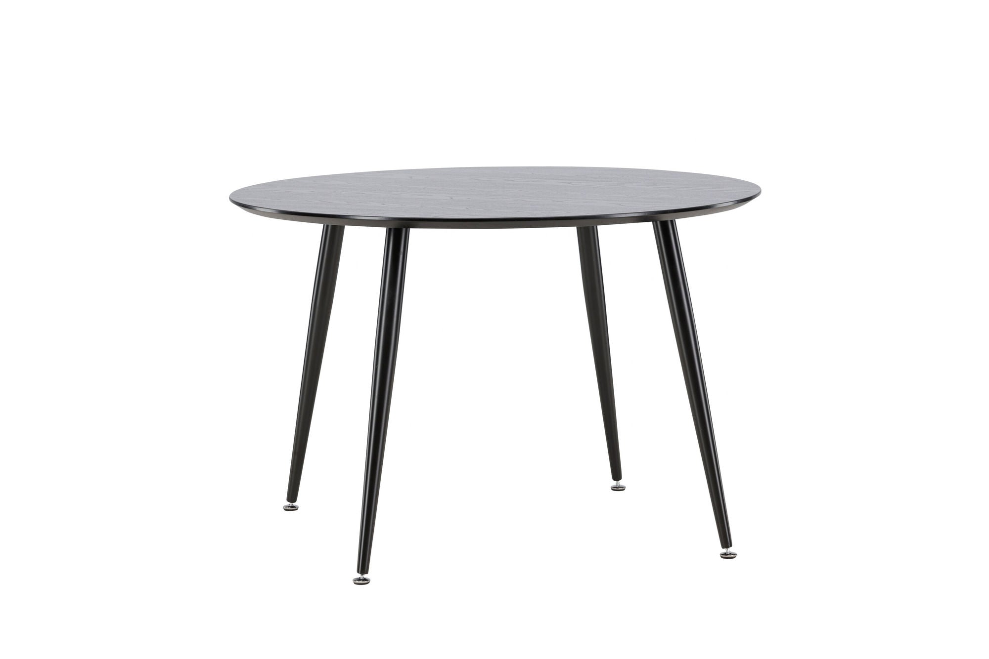 Venture Home Dipp spisebord - 115cm - Black Veneer / All black legs