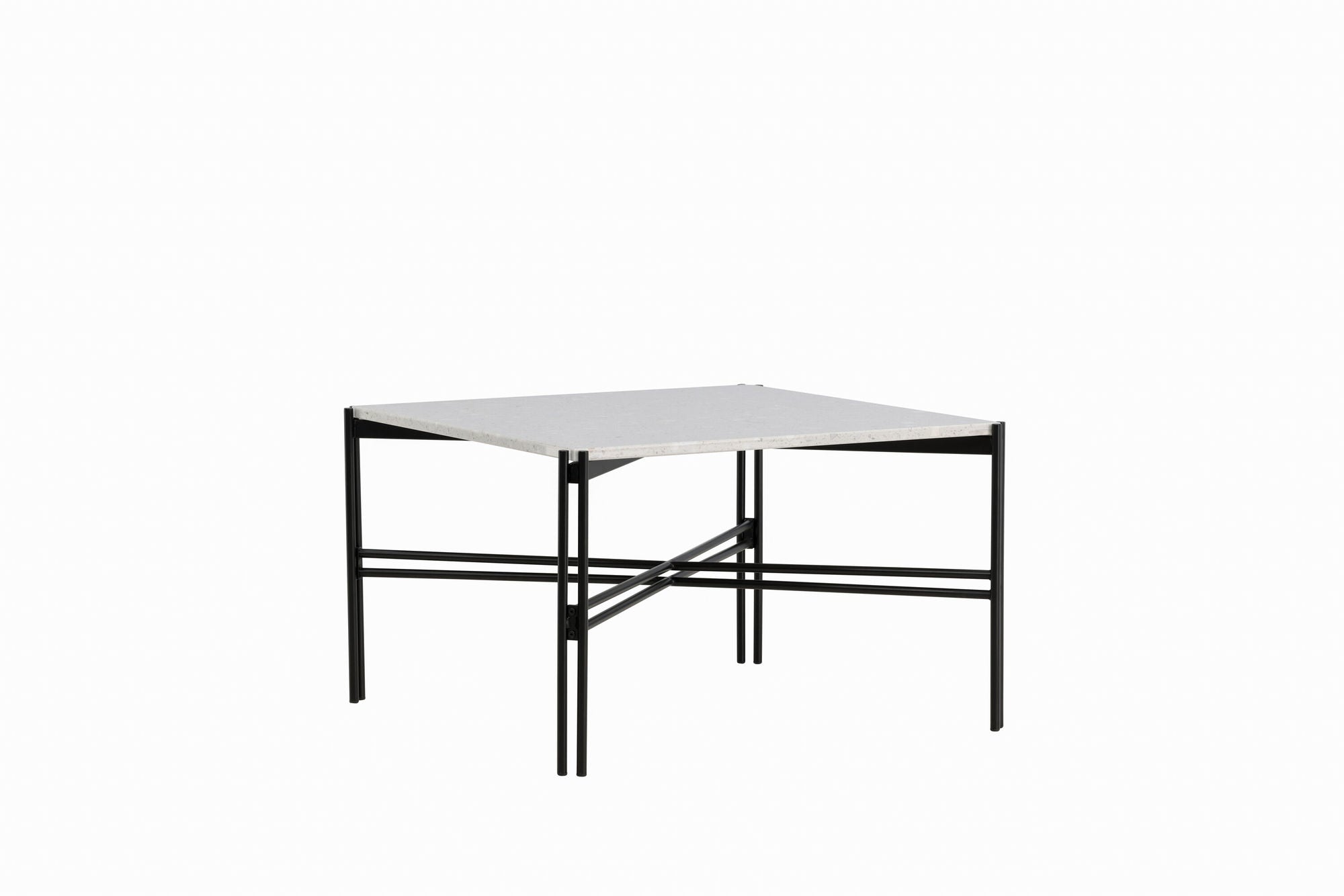 Venture Home Razzia Sofa bord 75*75*48 White Terazzo / Black