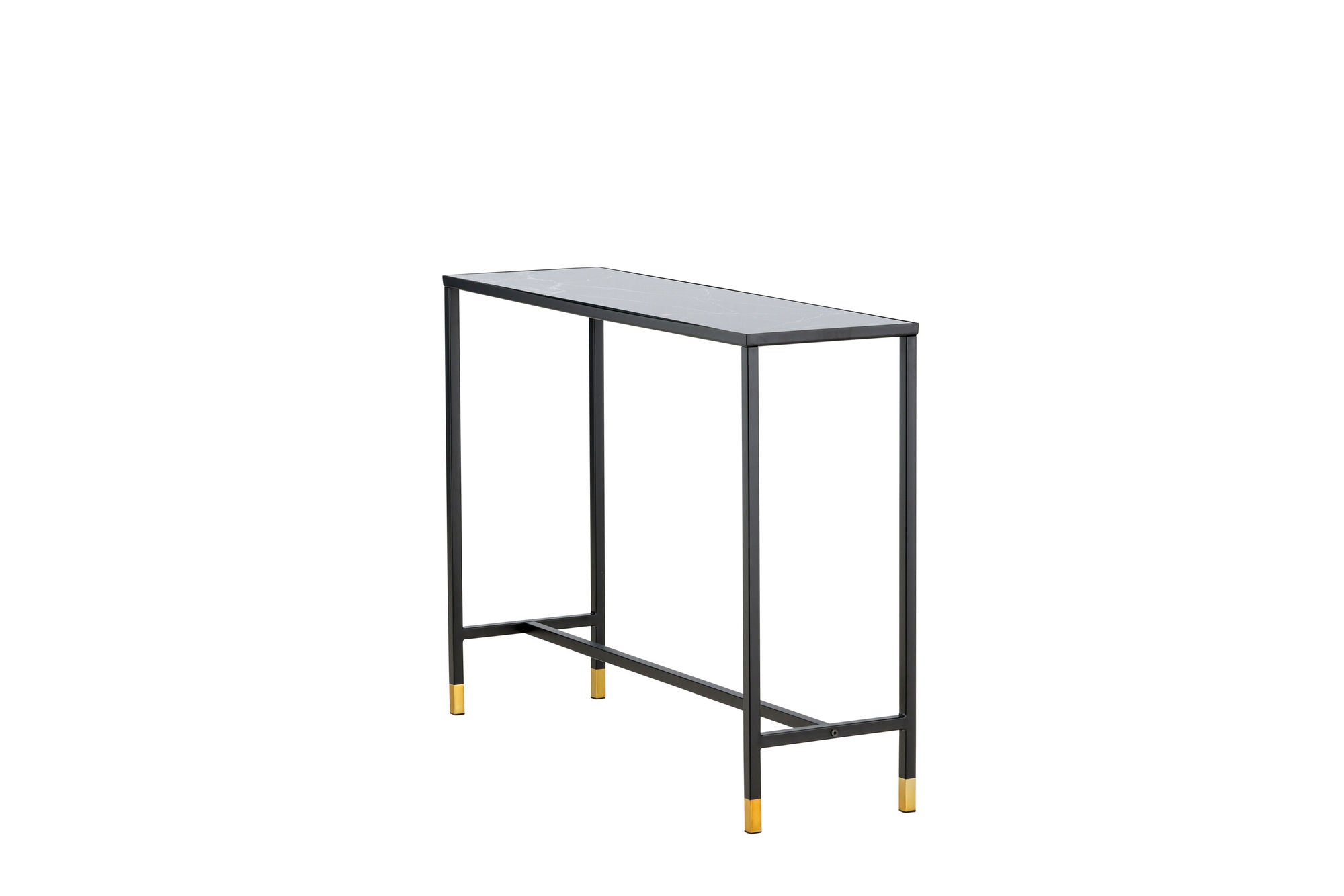 Venture Home Dipp Side bord with reol 100*30*75 - Black / Brass