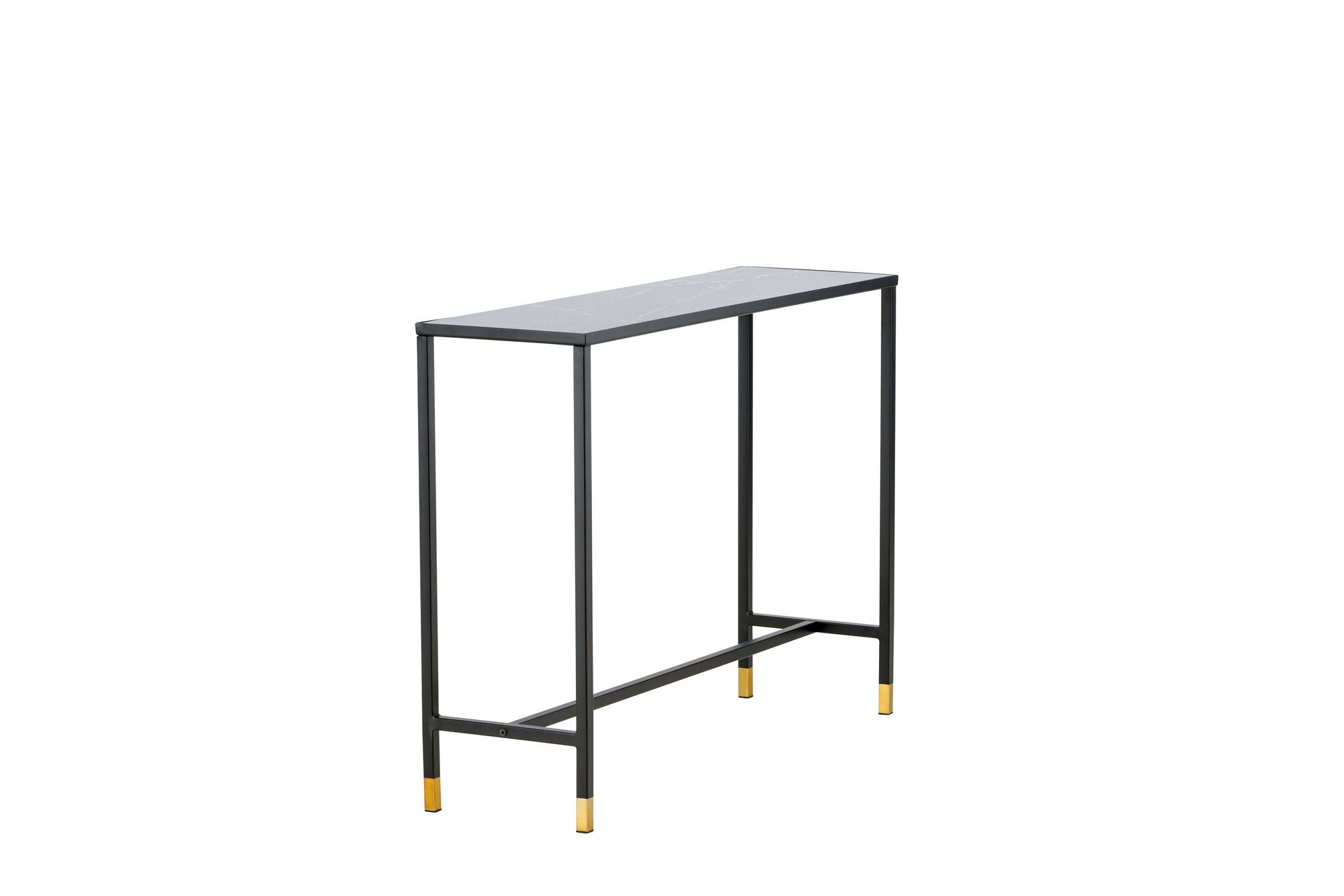 Venture Home Dipp Side bord with reol 100*30*75 - Black / Brass