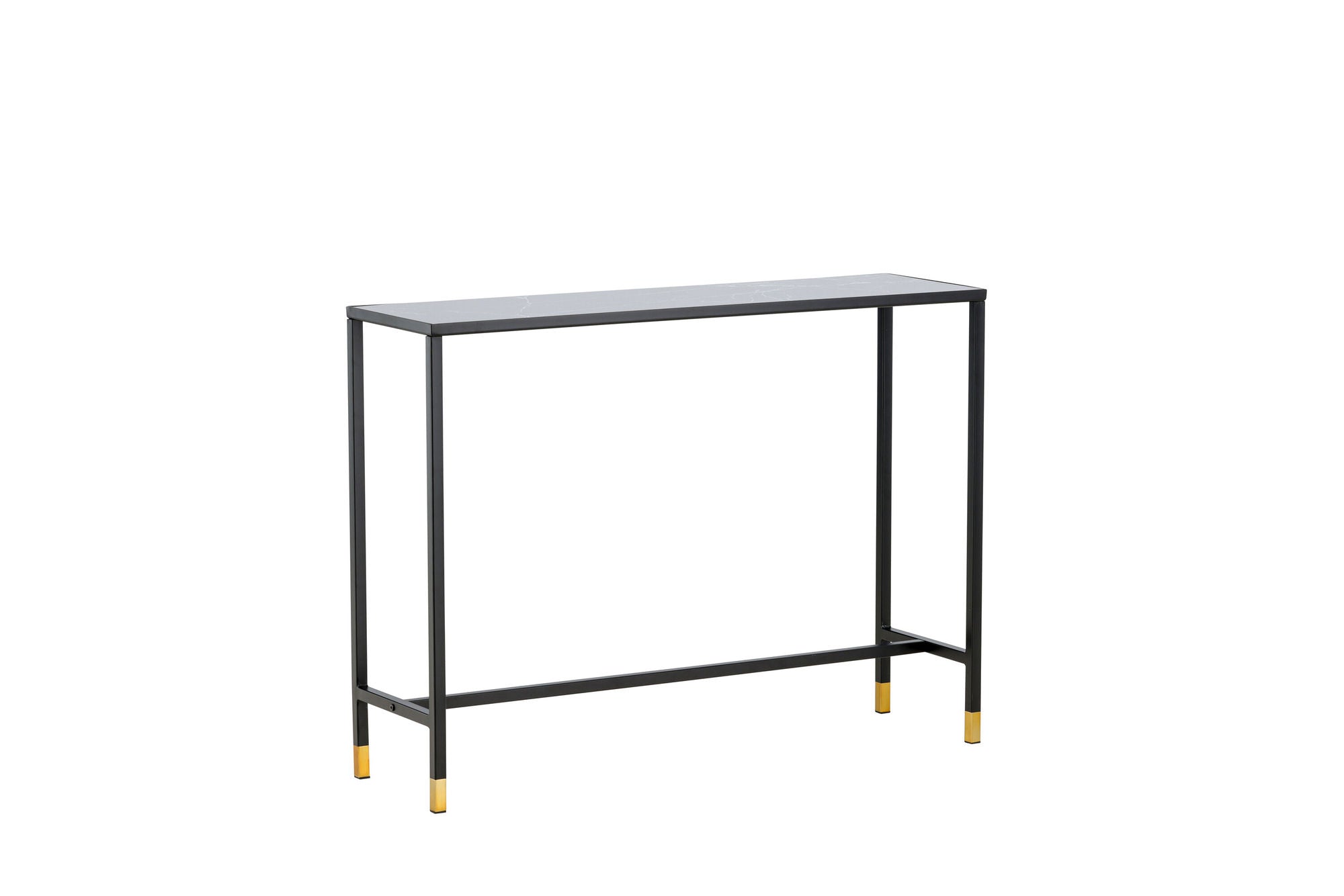 Venture Home Dipp Side bord with reol 100*30*75 - Black / Brass