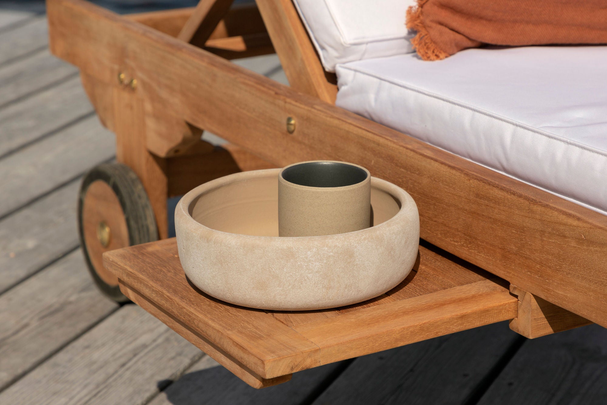 Venture Home Ghana - Sun Lounge- Natural - Teak -