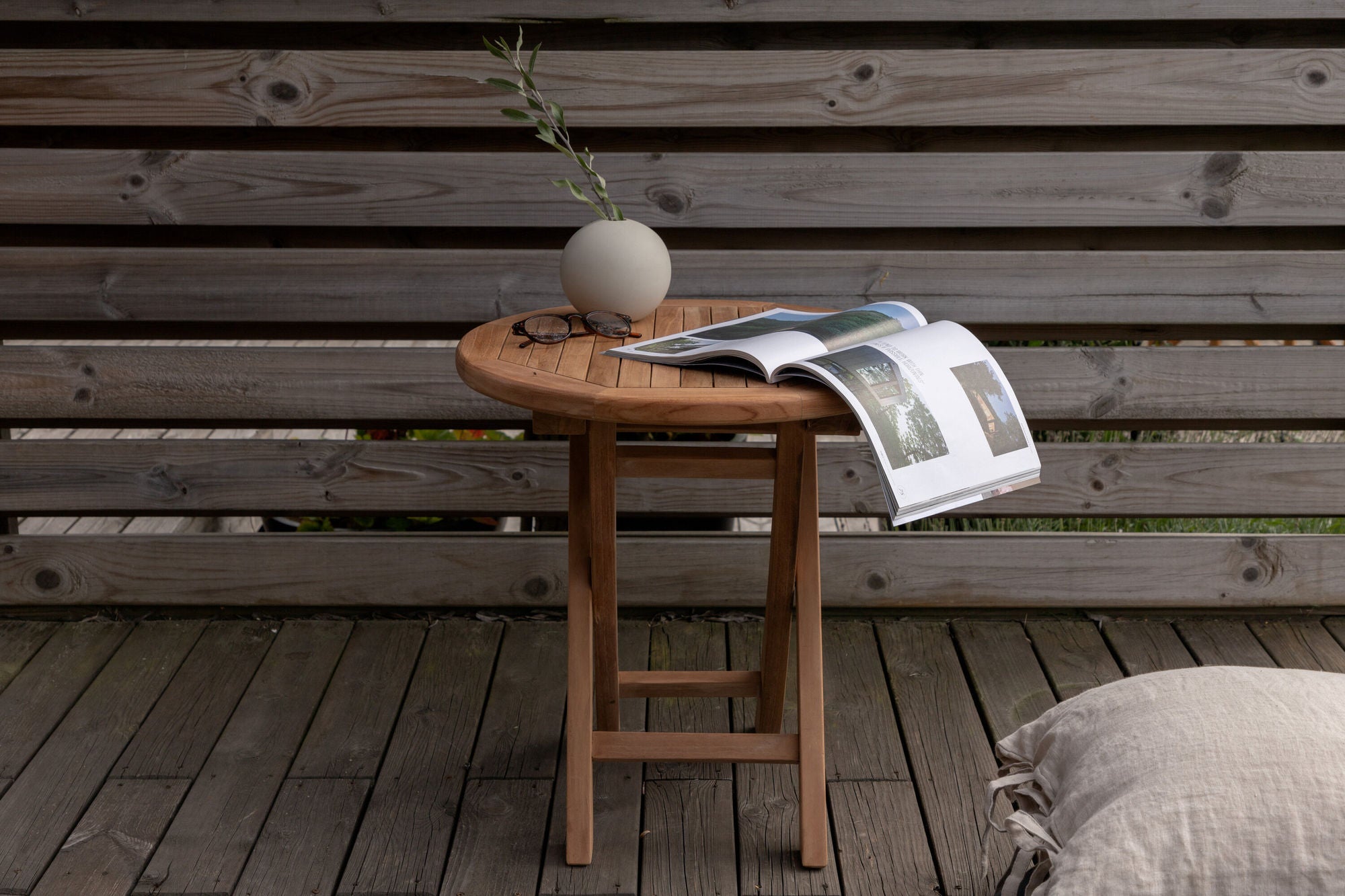 Venture Home Kenya - Lounge bord rund- Natural - Teak -