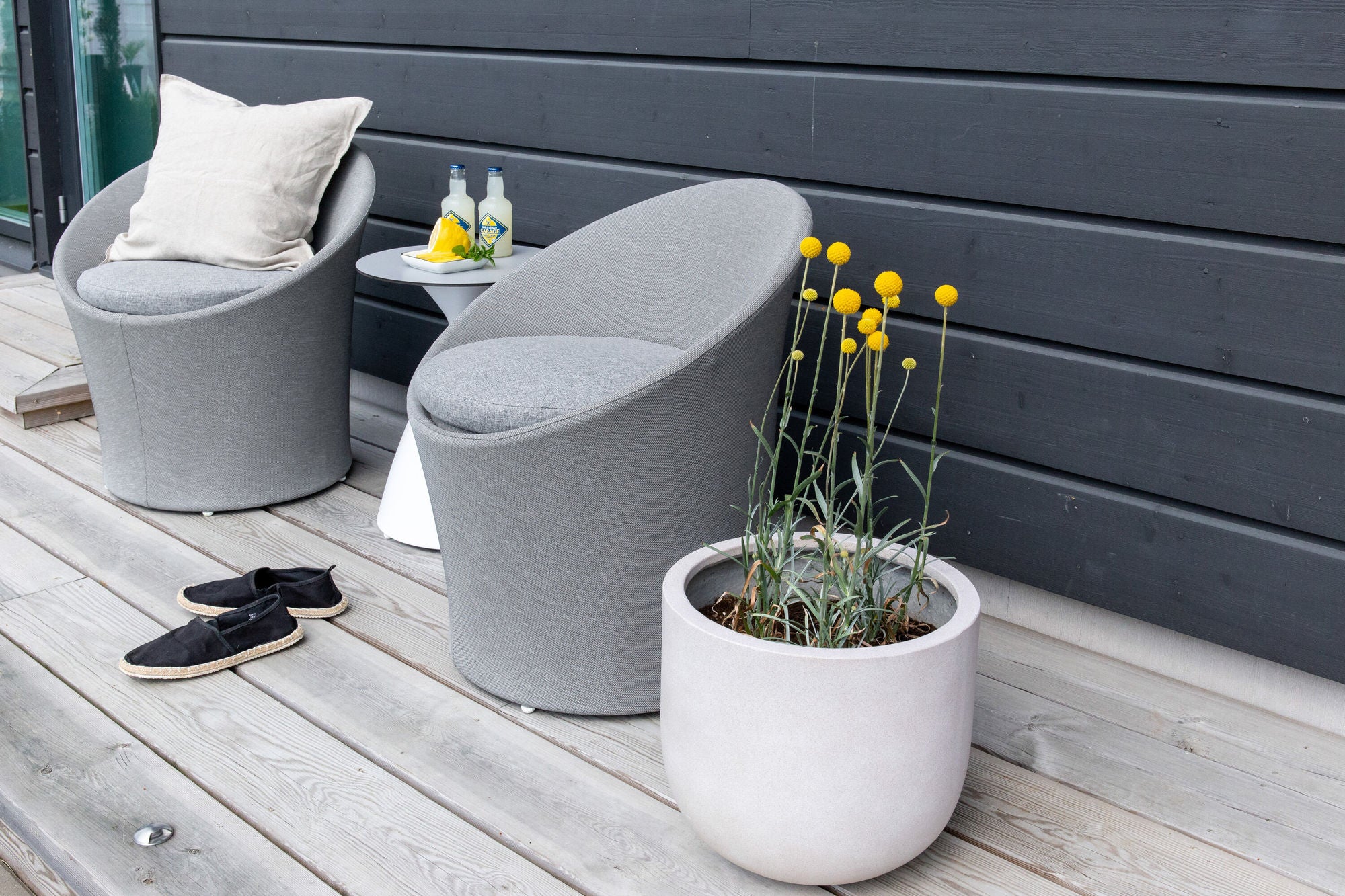 Venture Home Spoga - Lounge Set- White / Grey - -