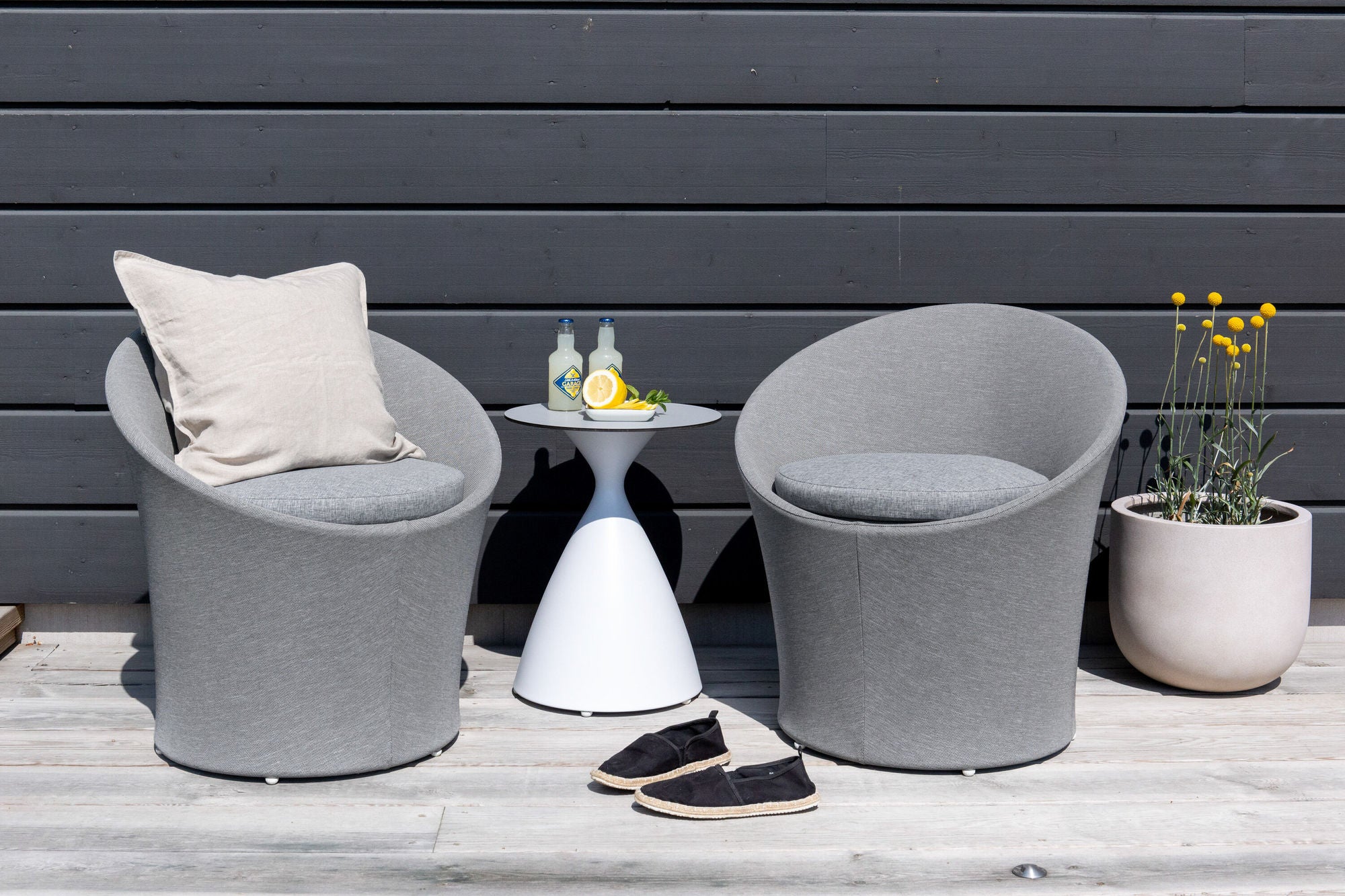 Venture Home Spoga - Lounge Set- White / Grey - -