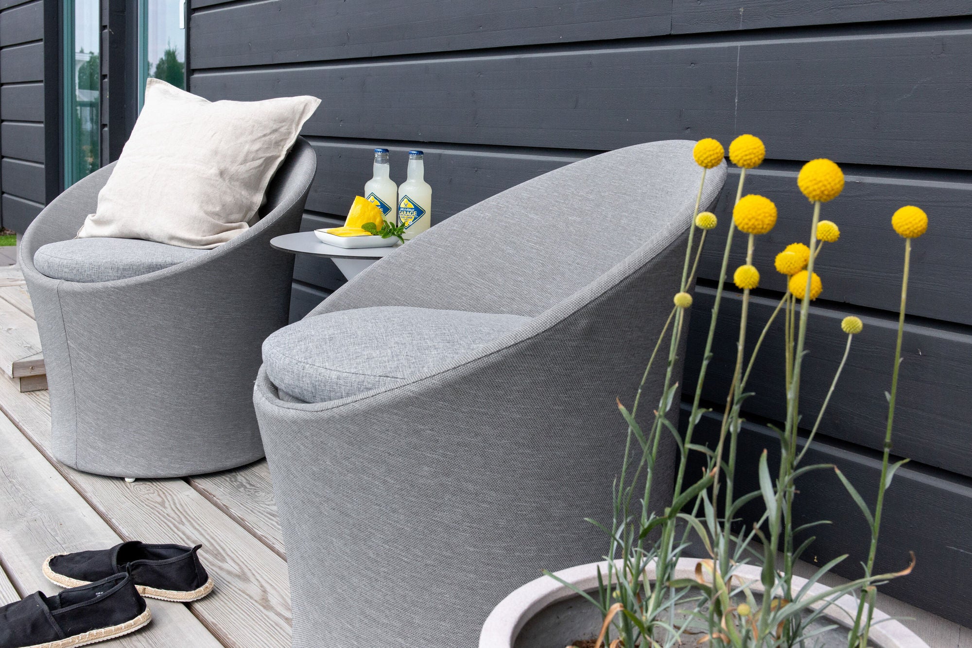 Venture Home Spoga - Lounge Set- White / Grey - -