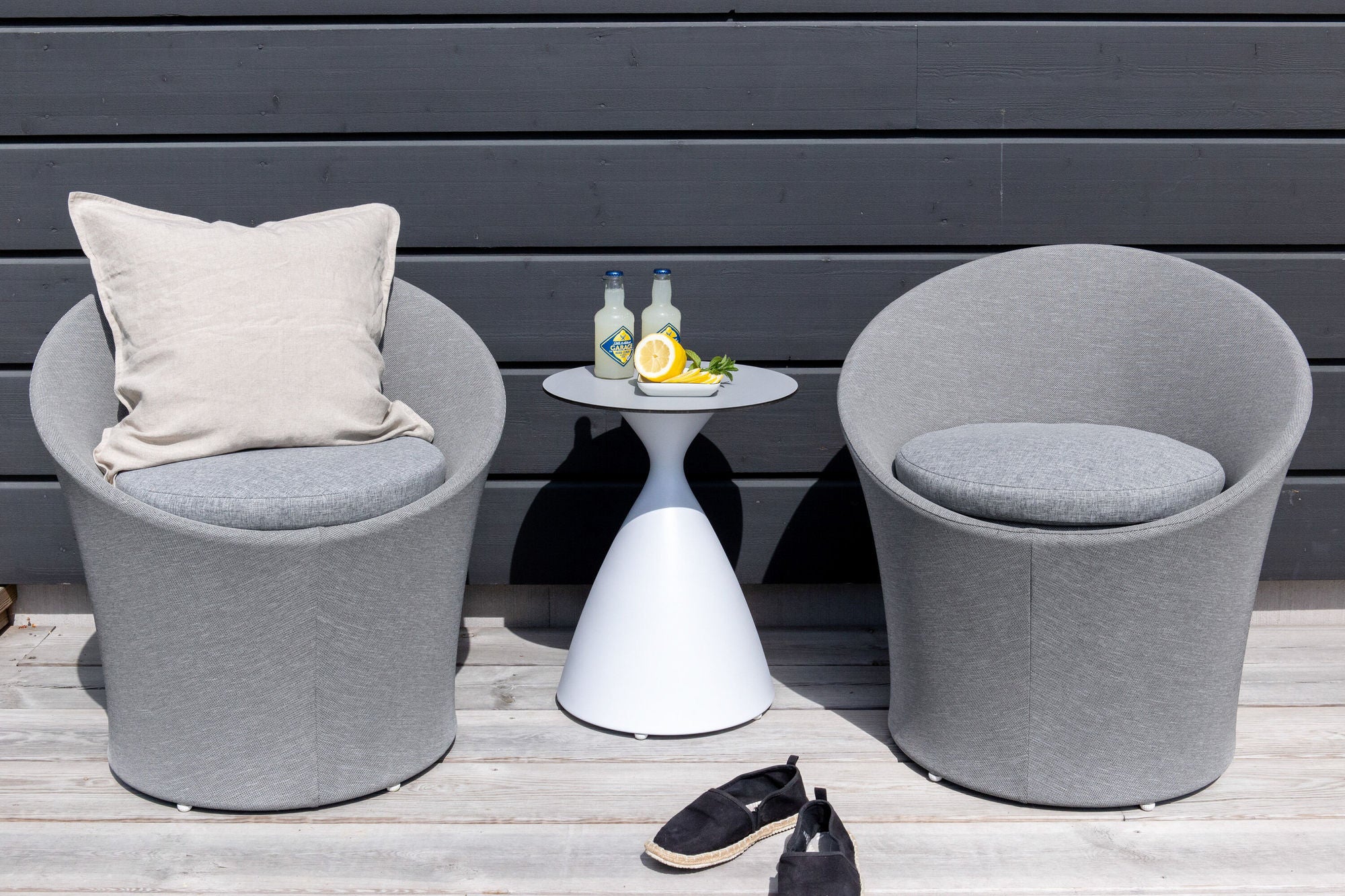 Venture Home Spoga - Lounge Set- White / Grey - -
