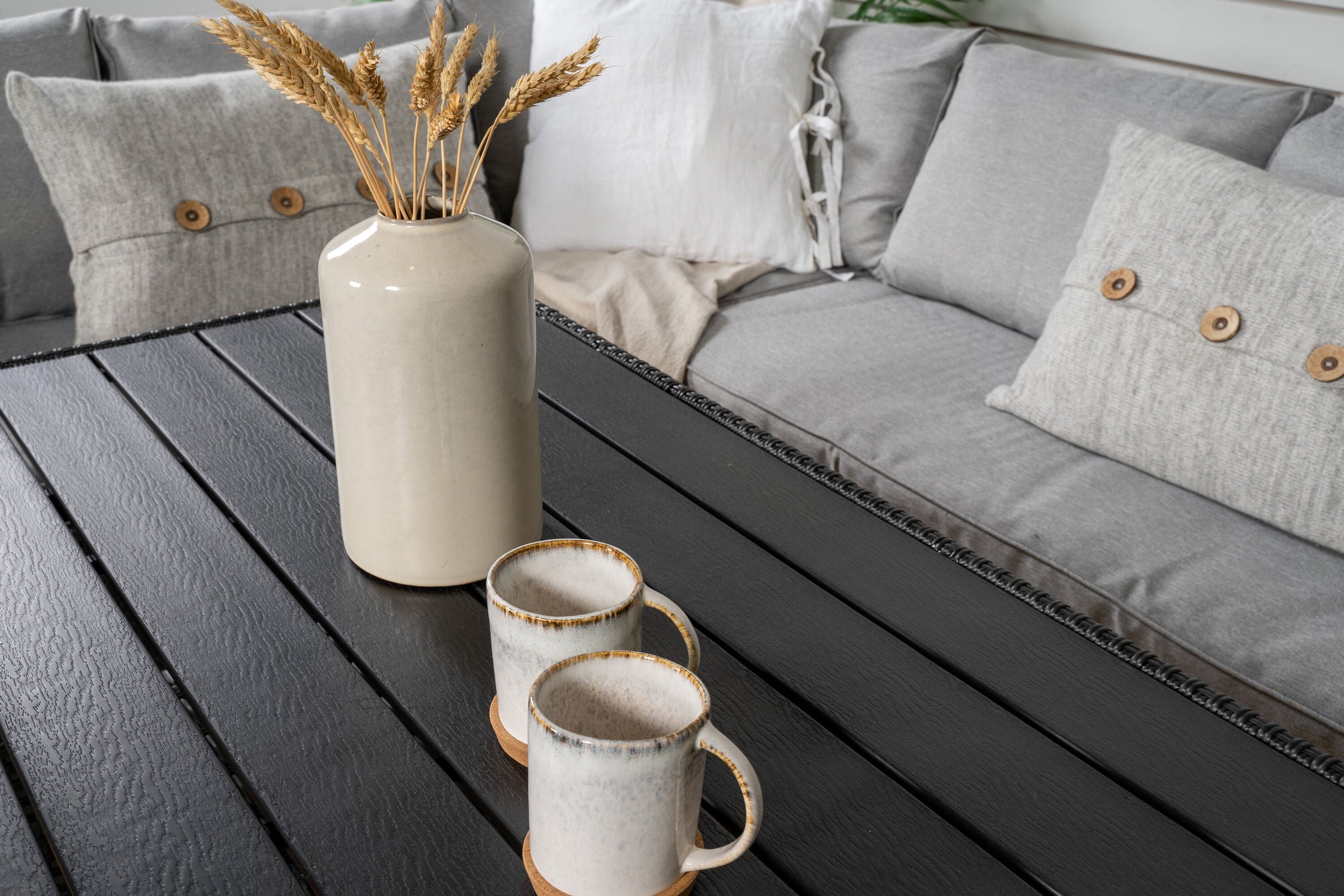 Venture Home Brentwood hjørne sofa - Black/Grey