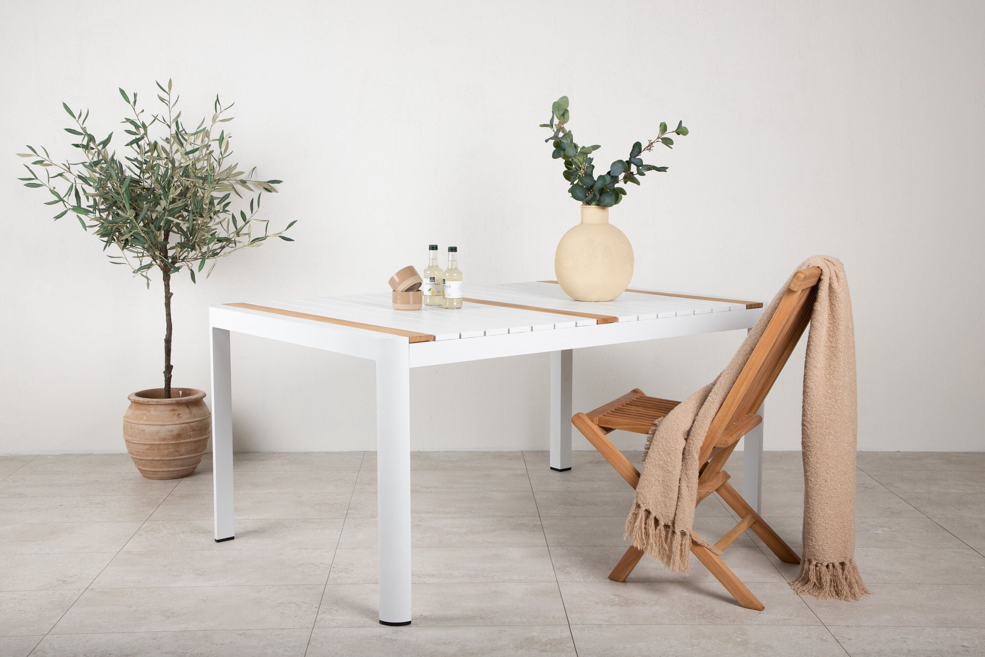 Venture Home Togo - spisebord- White / Teak - Allu / Teak - 150*90