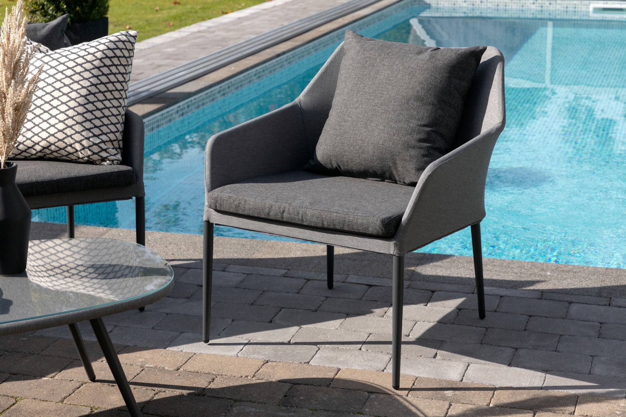 Venture Home Spoga - Sofa Set- Black / Grey - -