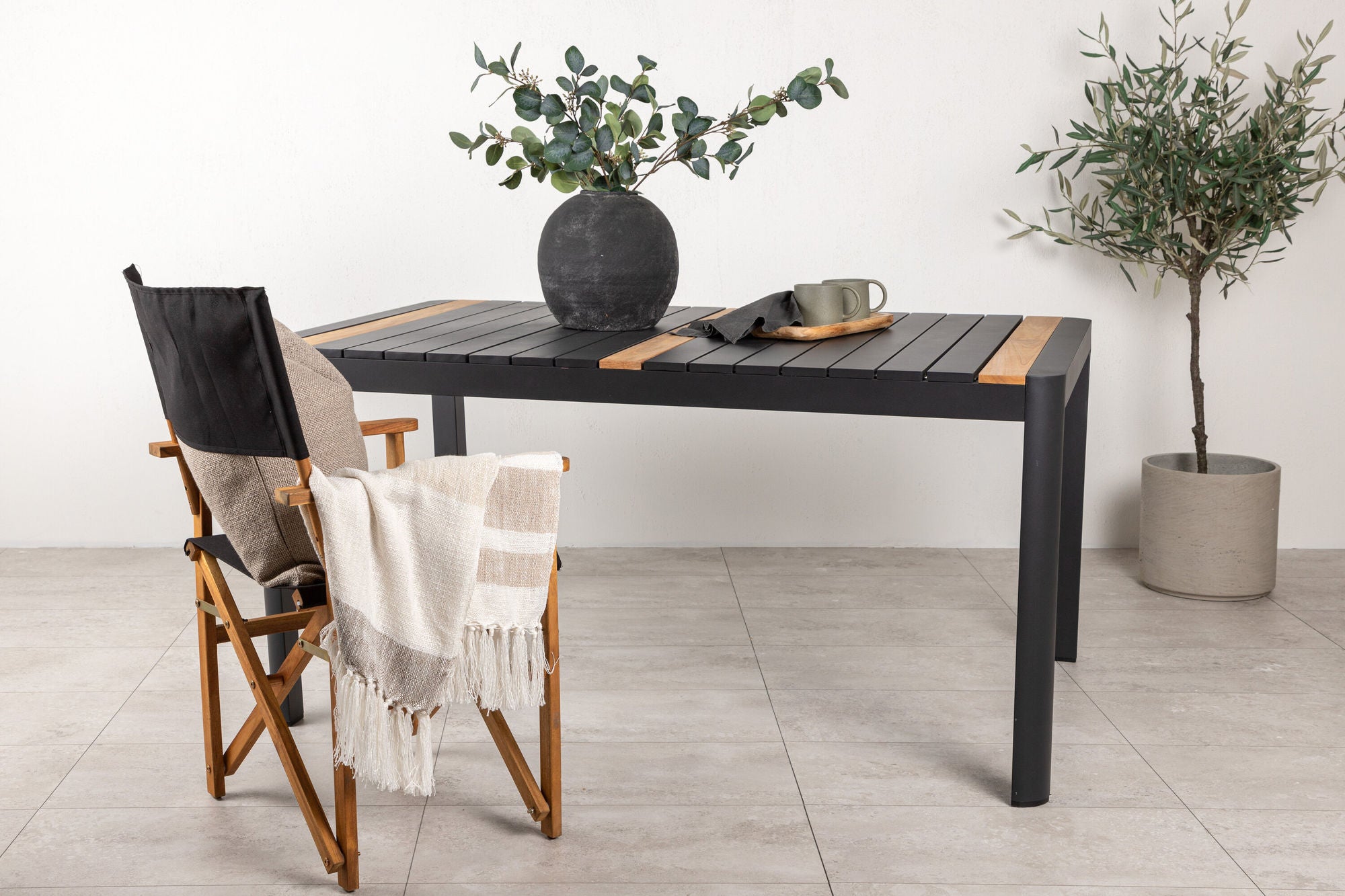 Venture Home Togo - spisebord- Black / Teak - Allu / Teak - 150*90