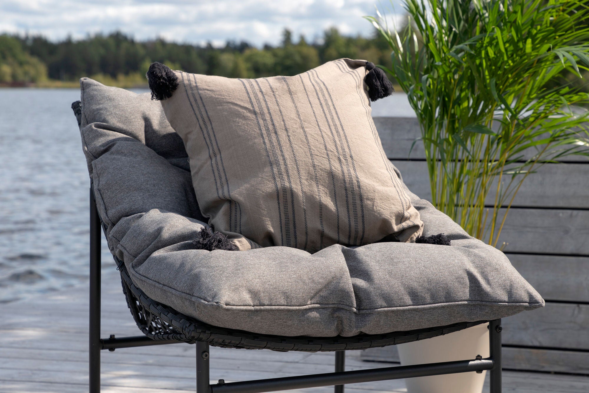 Venture Home Tina - Sofa Set- Black /Grey - Steel -