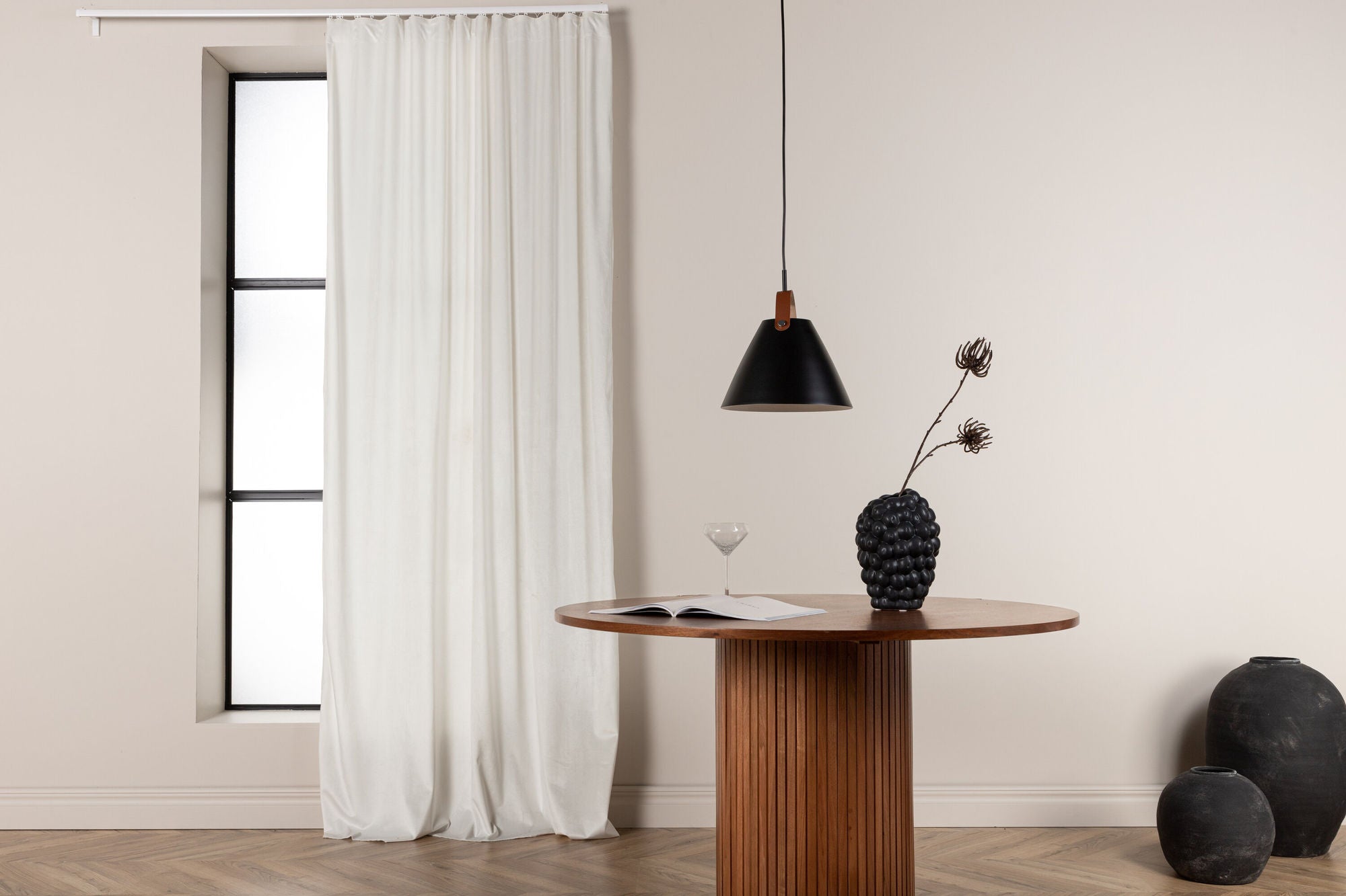 Venture Home Mary Curtain Polyester/velvet - White / - 250*135