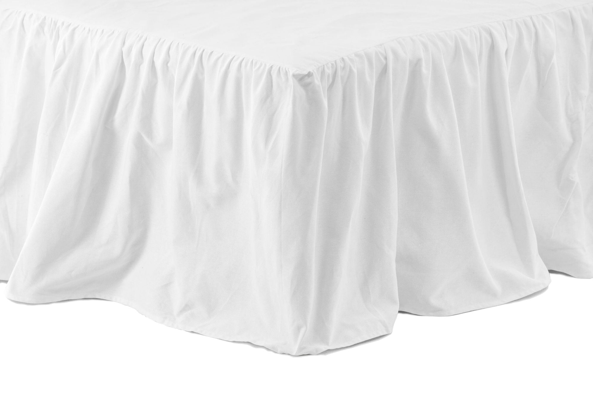 Venture Home Pixy Bed Skirt Cotton romantic - White / - 200*120