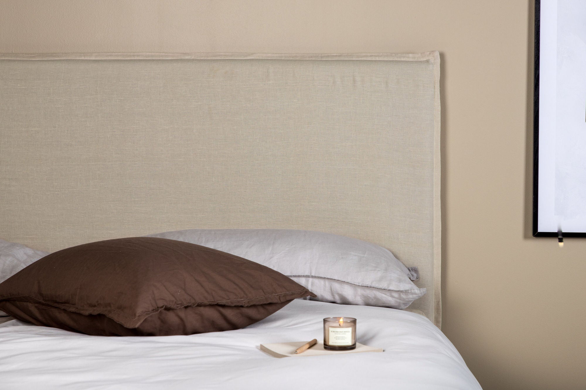 Venture Home Signe Headboard cover Linen - Beige - 180*140