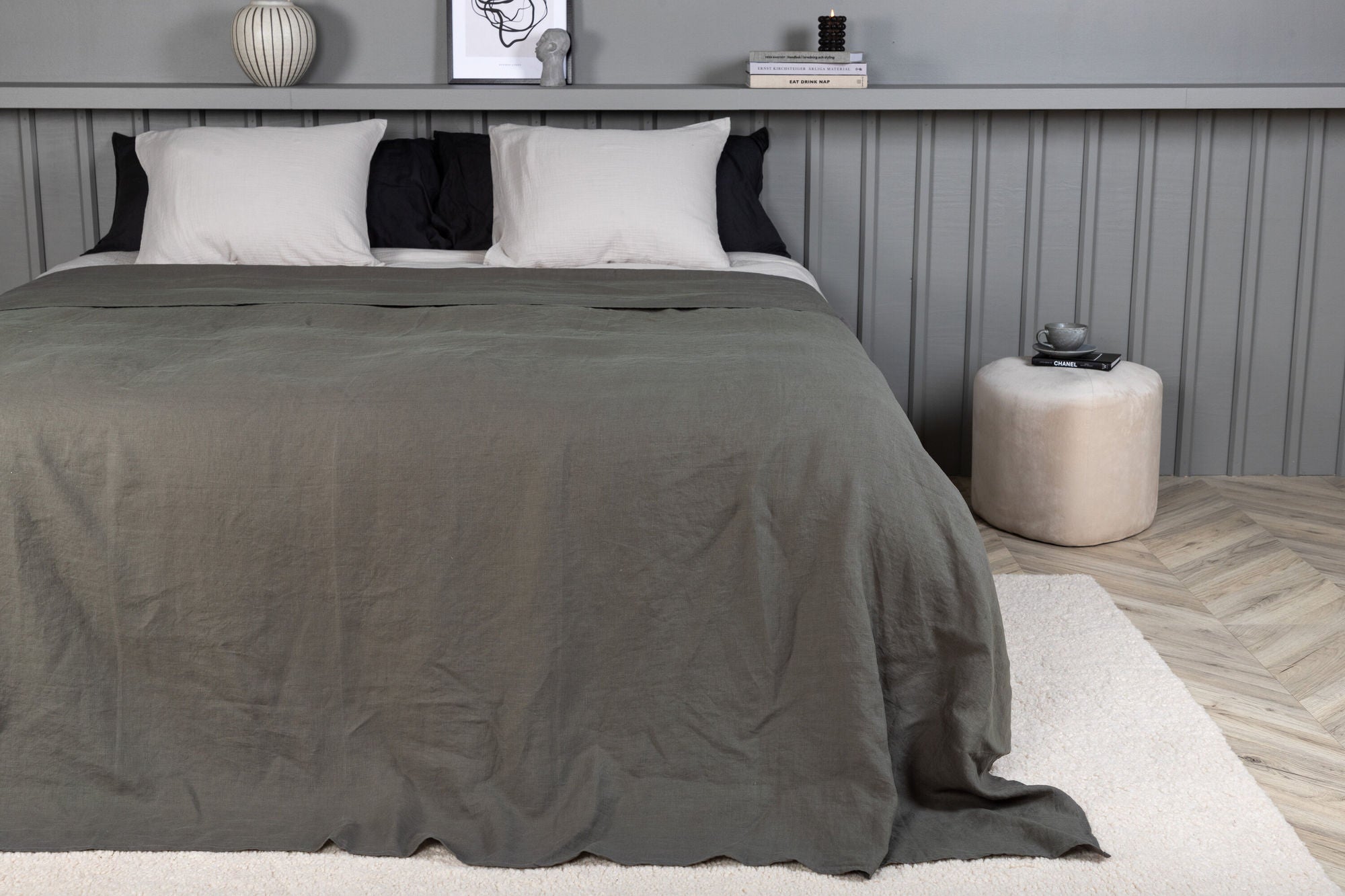 Venture Home Milo Bedspread Linen - Light grey / - 250*180