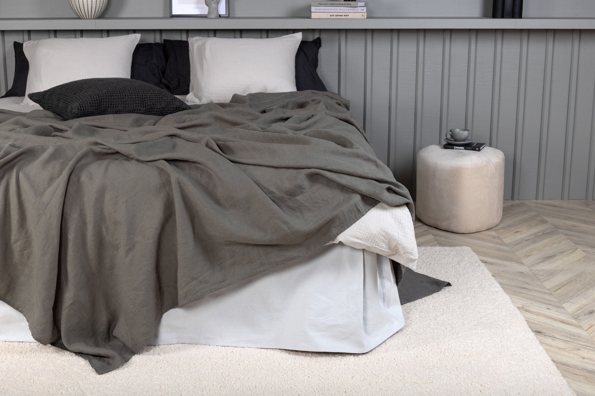 Venture Home Milo Bedspread Linen - Light grey / - 250*180