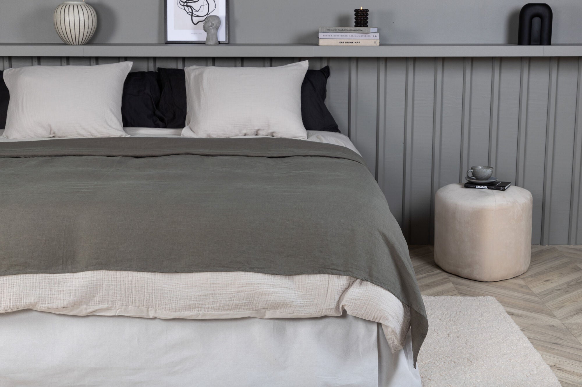 Venture Home Milo Bedspread Linen - Light grey / - 250*180