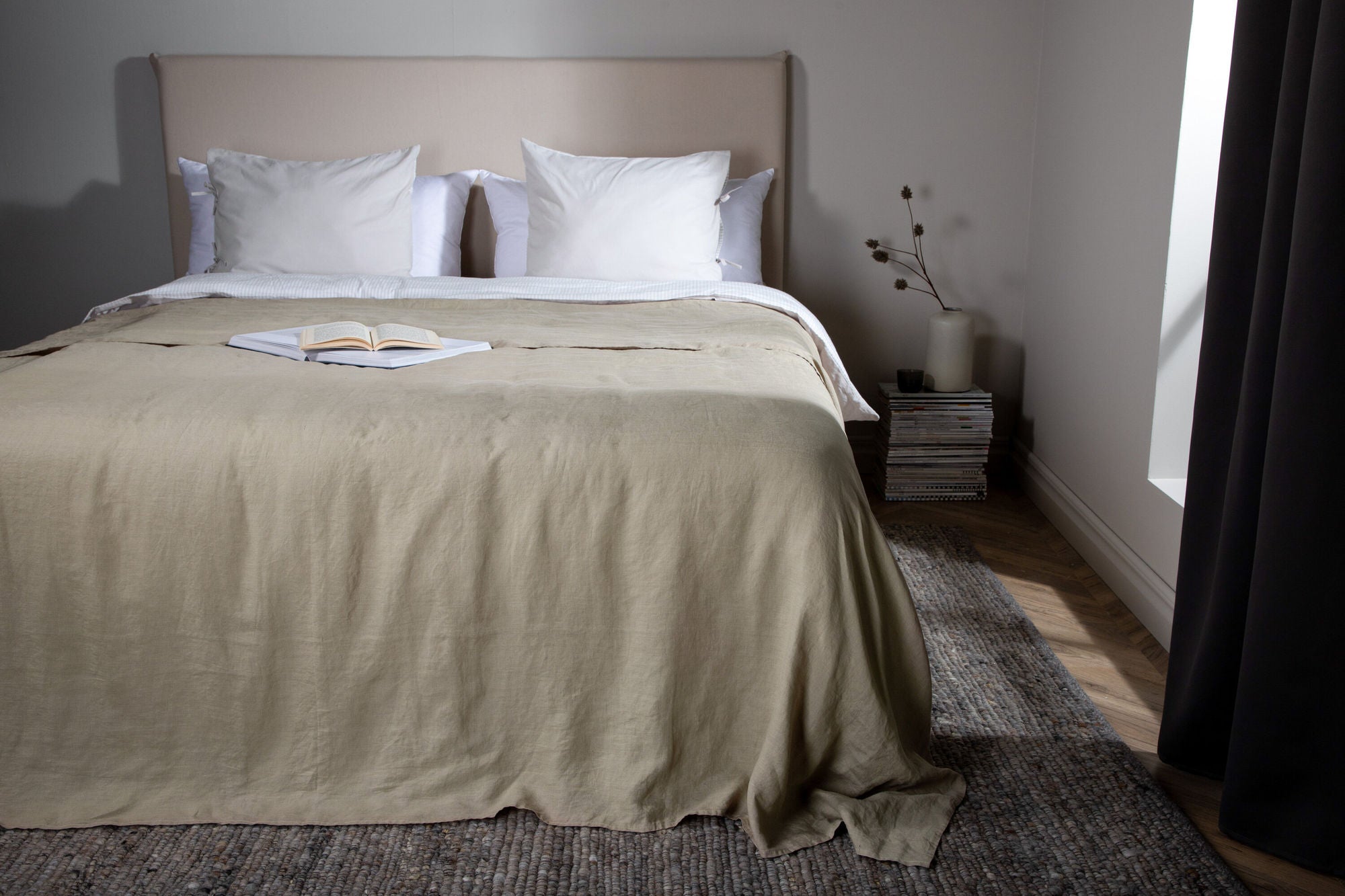 Venture Home Milo Bedspread Linen - Beige / - 260*180