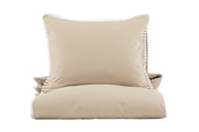 Venture Home Livia Bed Set Cotton sateen - Beige / White decor - 150*200
