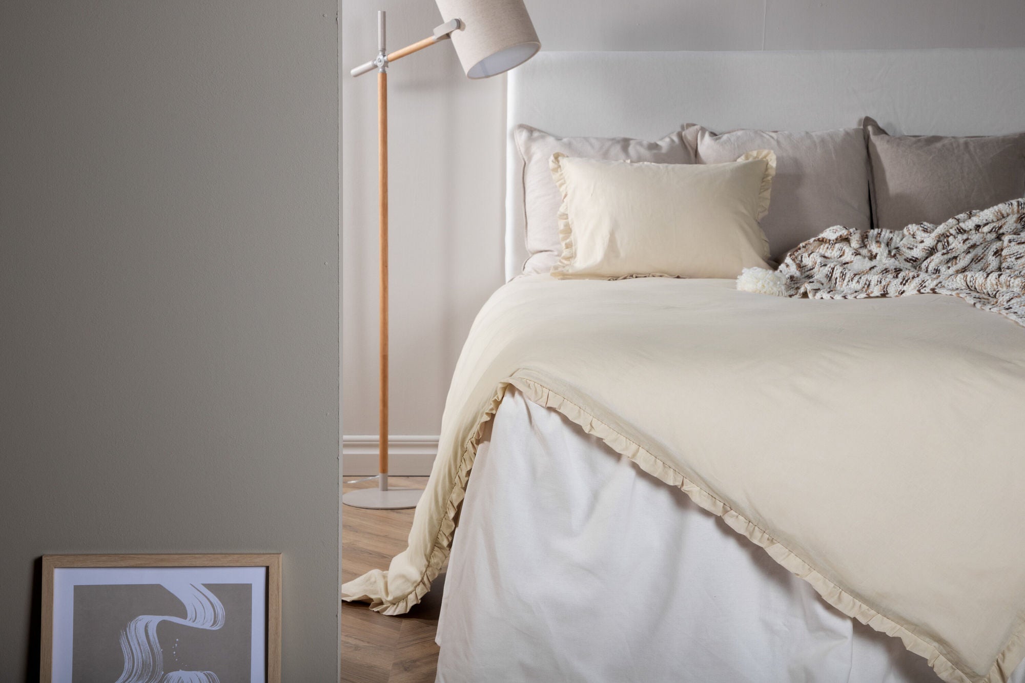 Venture Home Lias Bed Set Cotton/linen - Beige - 150*200