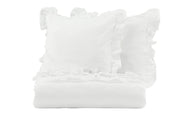 Venture Home Levi Bed Set Cotton w ruffle - White / - 240*220