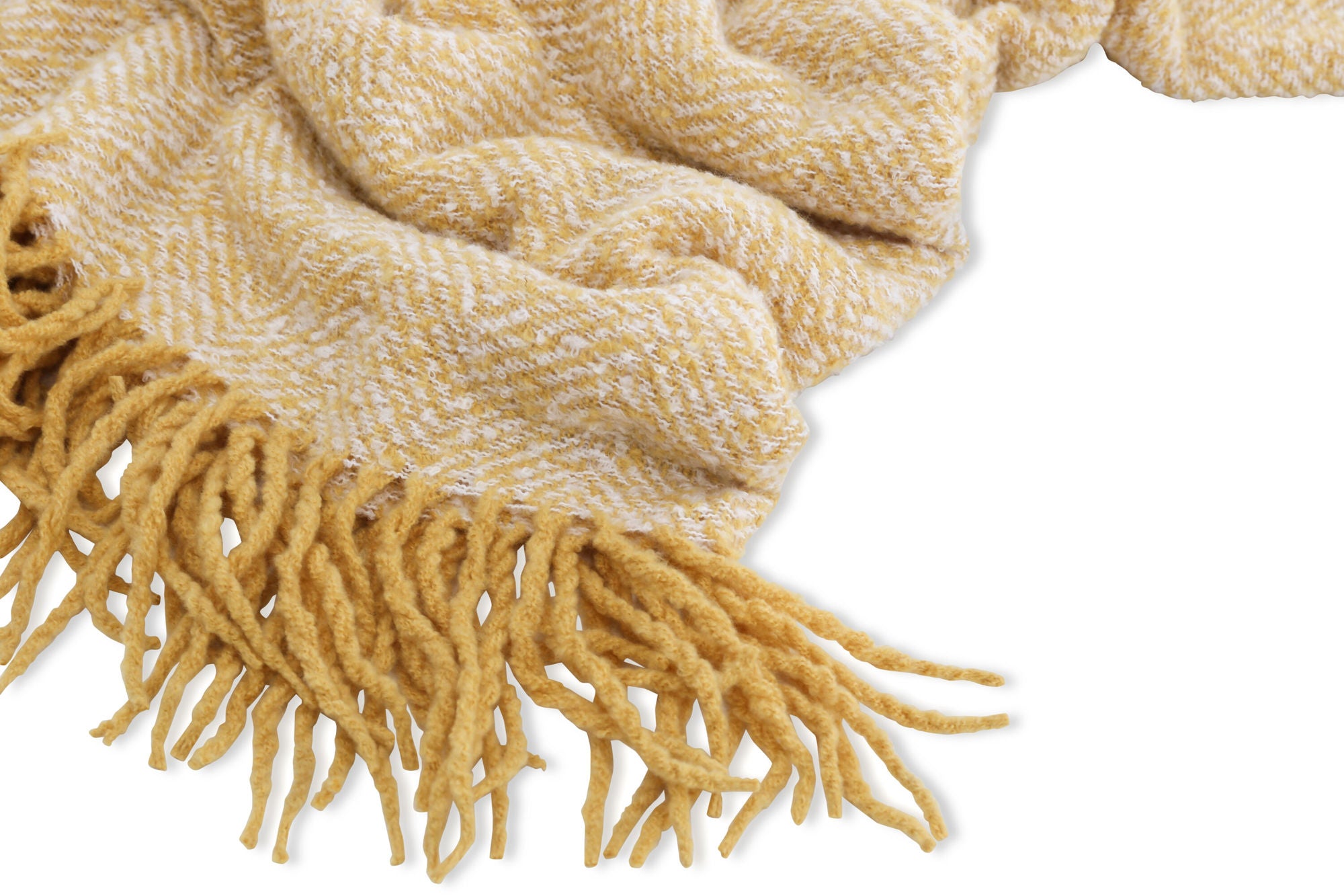 Venture Home Toby Throw Polyester - Yellow/white / - 170*130
