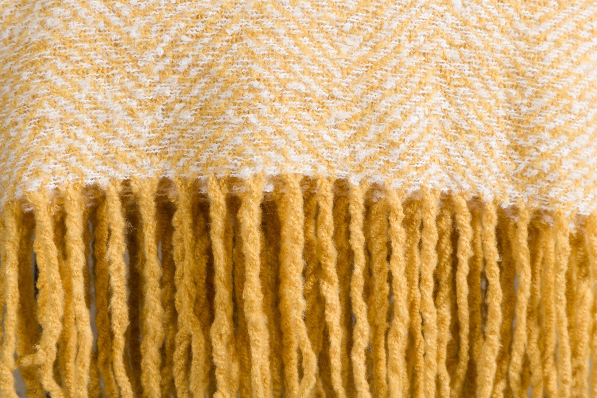 Venture Home Toby Throw Polyester - Yellow/white / - 170*130