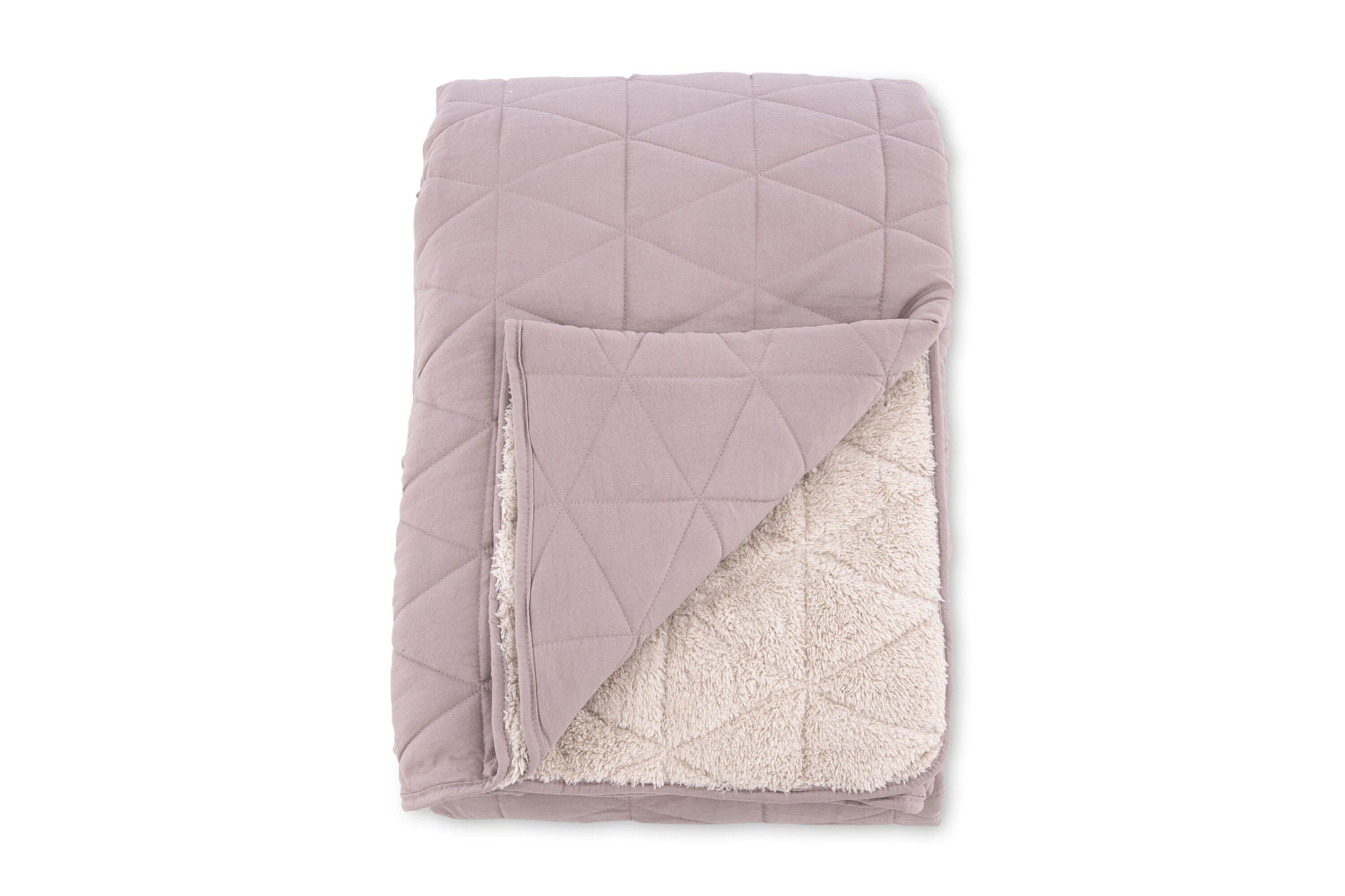 Venture Home Nilla Bedspread Heavy brushed poly cationic/sherpa - Light pink / - 250*150