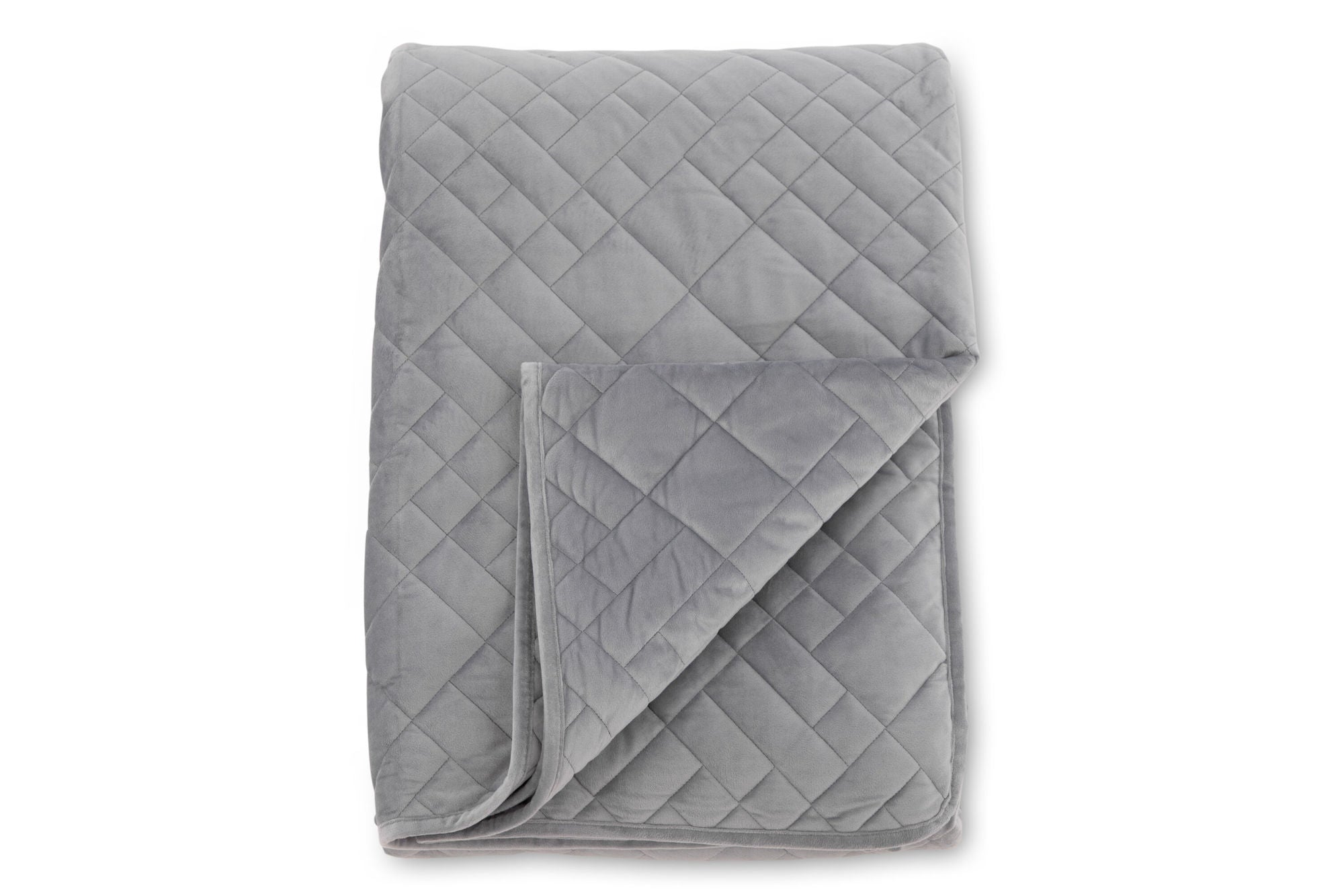 Venture Home Jilly Bedspread Polyester/velvet/microfiber - Light grey / - 260*260