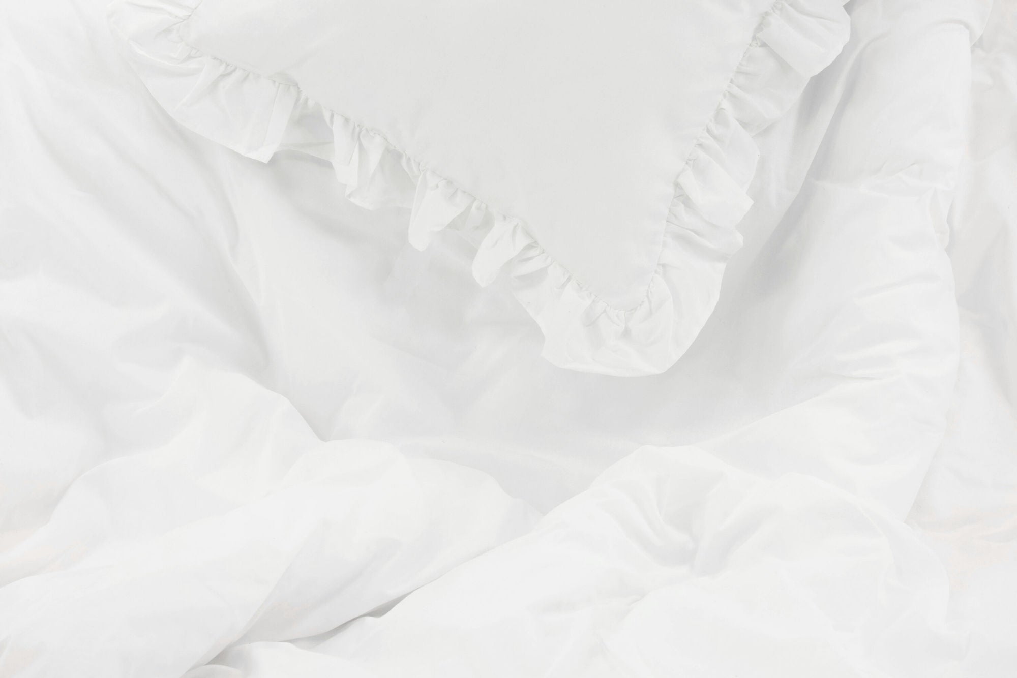 Venture Home Levi Bed Set Cotton w ruffle - White / - 150*200