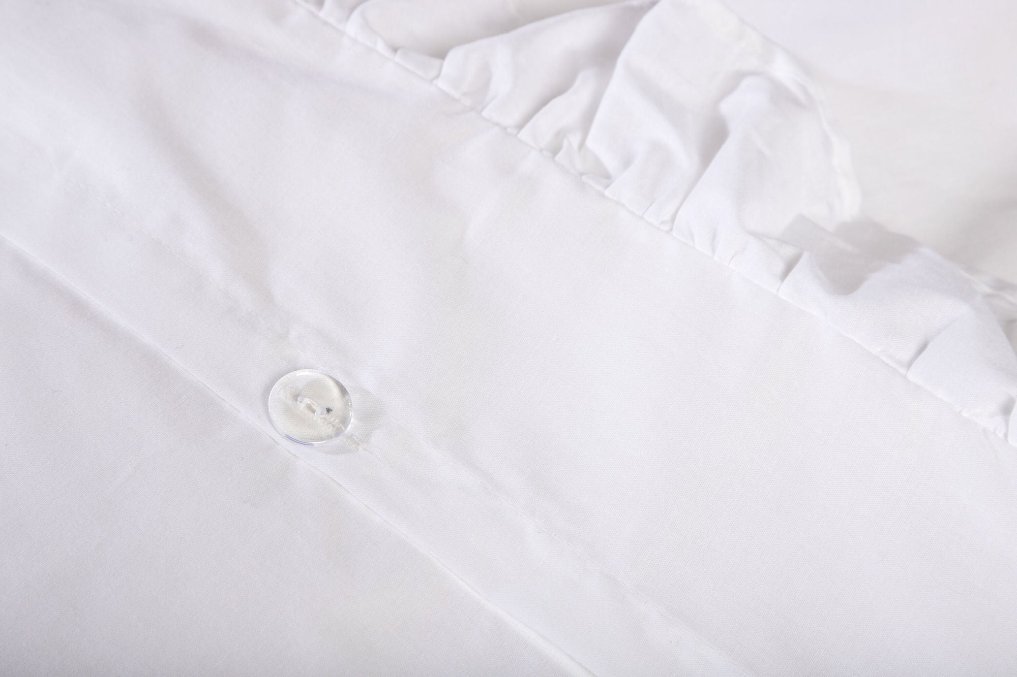 Venture Home Levi Bed Set Cotton w ruffle - White / - 150*200