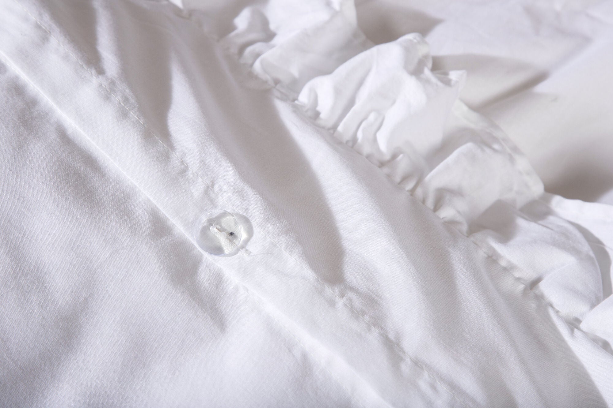 Venture Home Levi Bed Set Cotton w ruffle - White / - 150*200