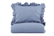 Venture Home Levi Bed Set Cotton w ruffle - Blue - 150*200