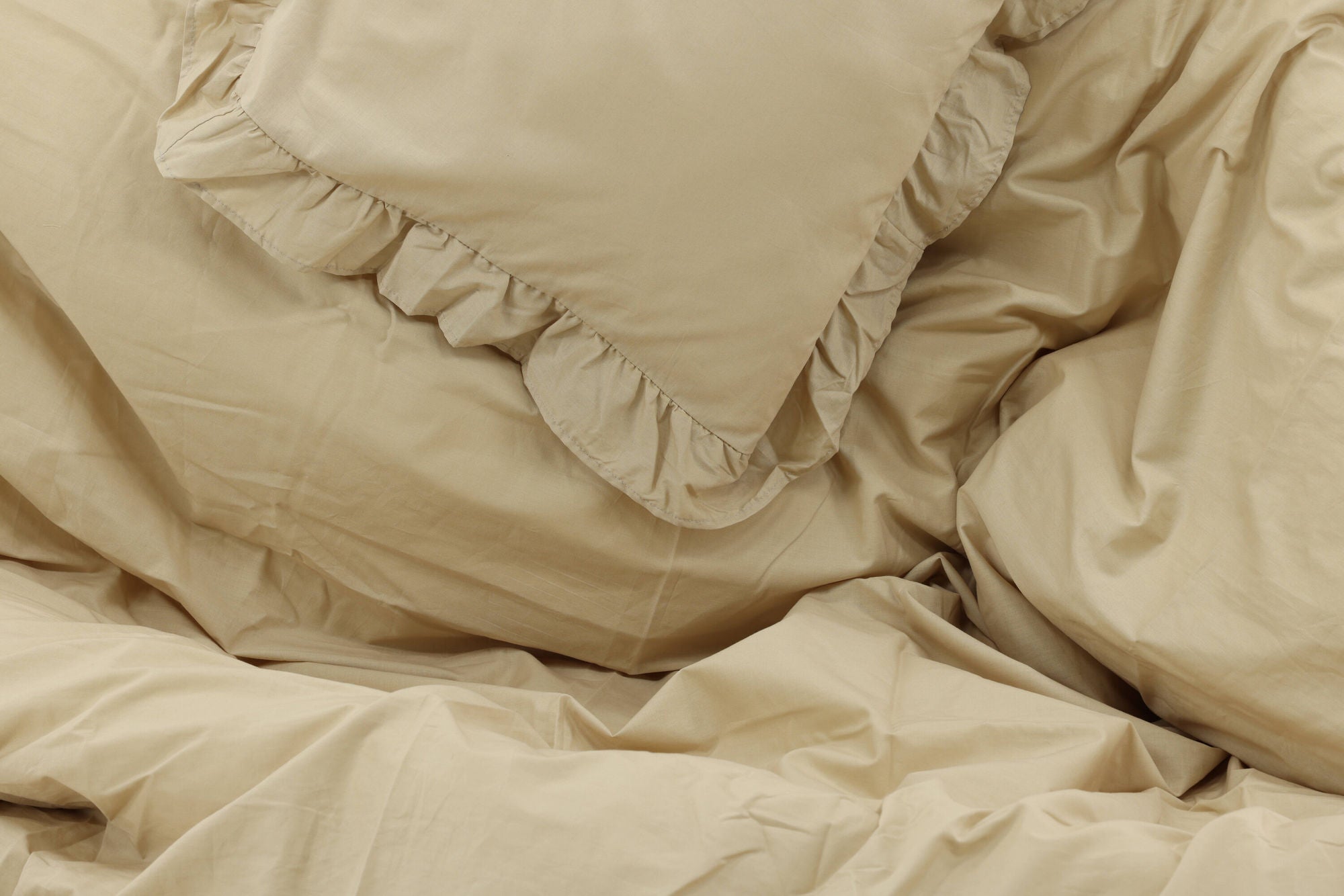 Venture Home Levi Bed Set Cotton w ruffle - Light Yellow / - 240*220