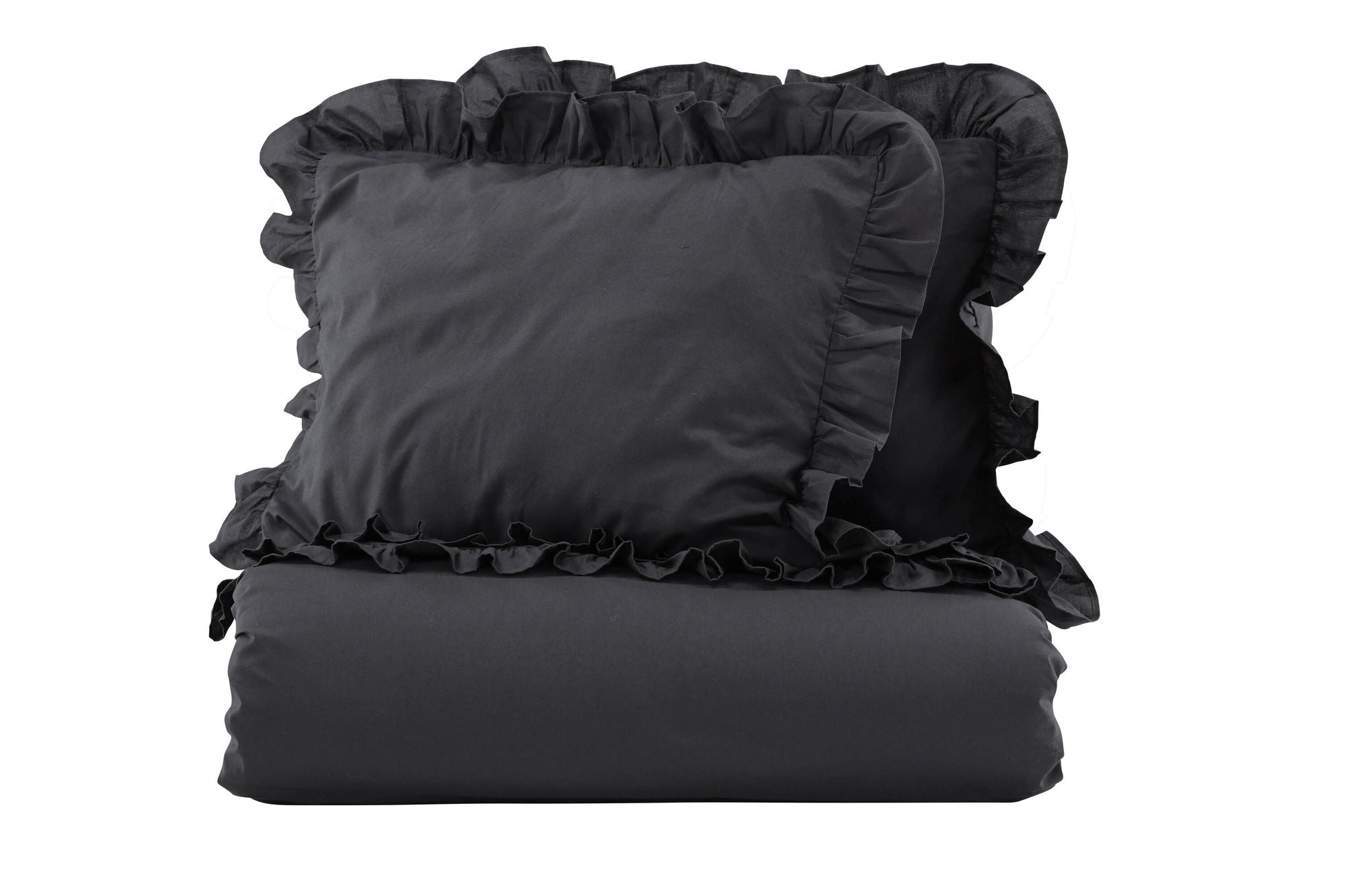 Venture Home Levi Bed Set Cotton w ruffle - Antracit /  - 240*220