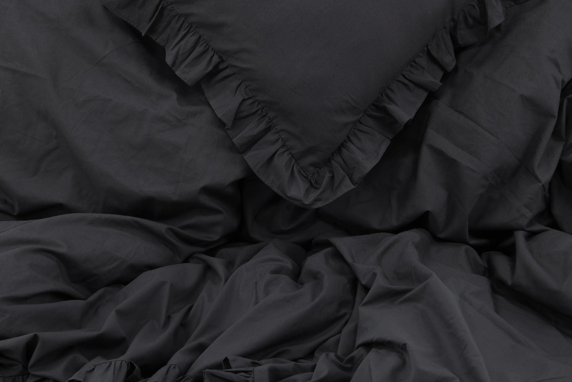 Venture Home Levi Bed Set Cotton w ruffle - Antracit /  - 240*220