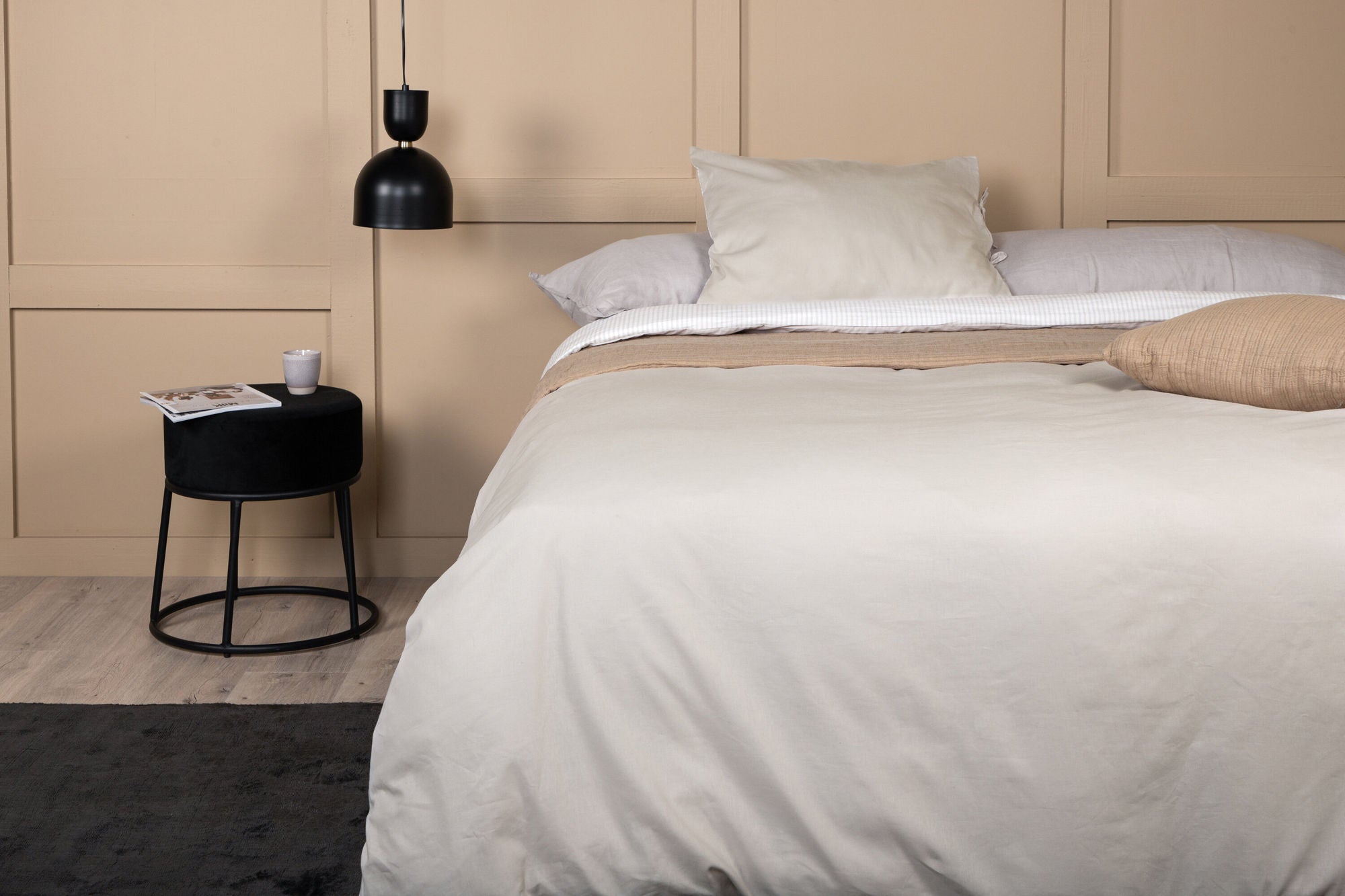 Venture Home Jenna Bed Set Linen/cotton - Light Grey / - 150*200