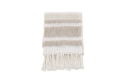 Venture Home Sandy Throw Slub/polyester - Offwhite/beige/brown / - 170*130