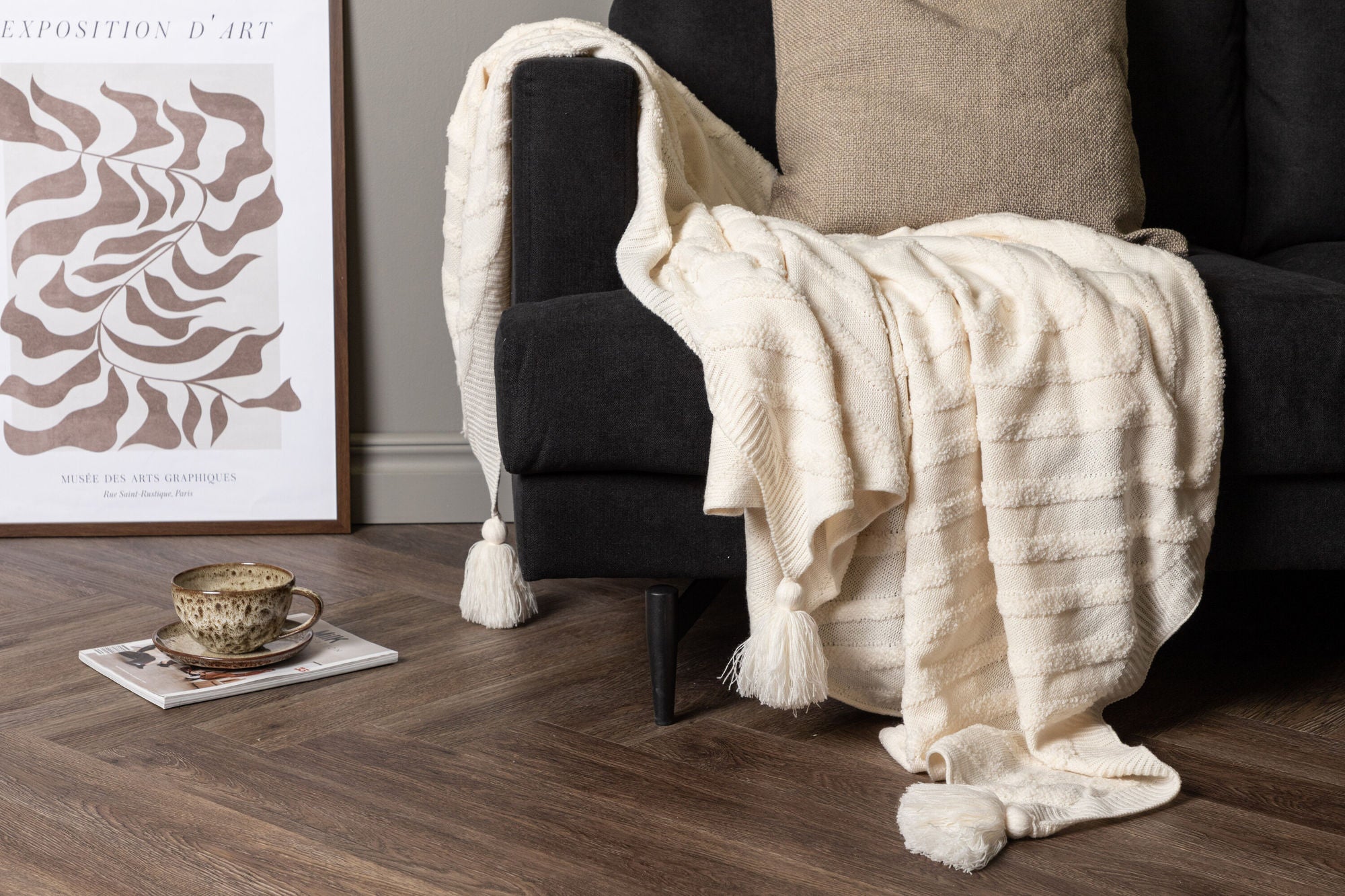 Venture Home Katlyn Throw Acrylic - White / - 130*170